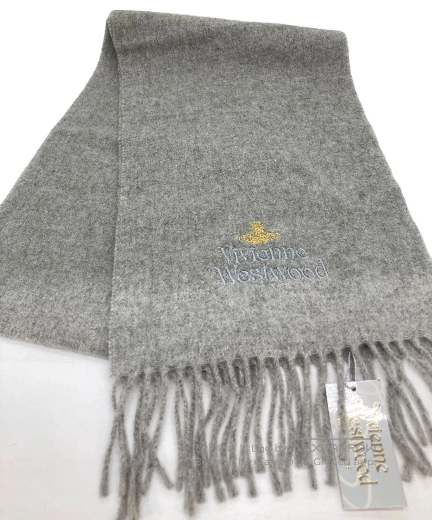 Vivienne Westwood Vivienne Westwood Gray Wool Scarf. Size ONE SIZE - 1 Thumbnail