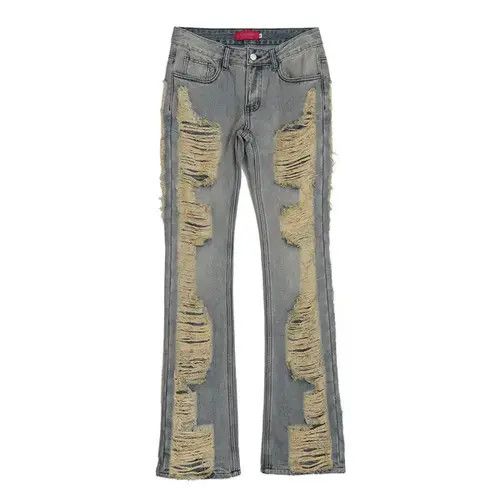 Japanese Brand × Jean US 29' Vintage Ripped Blue Jeans Unisex Size US 29 - 4 Thumbnail