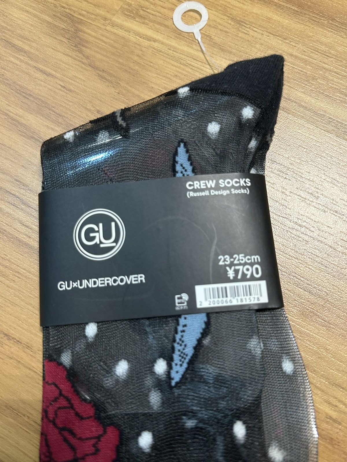 Undercover Undercover x Gu Limited Rose Black Mesh Socks Size ONE SIZE - 3 Thumbnail