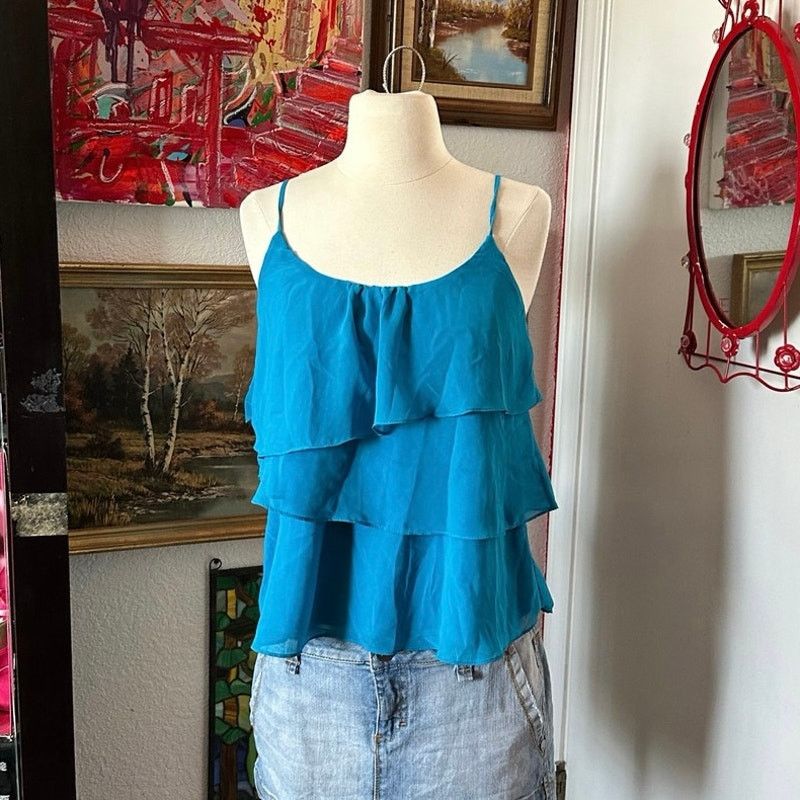 Other sofia vergara blue layered tank top Size S / US 4 / IT 40 - 1 Thumbnail
