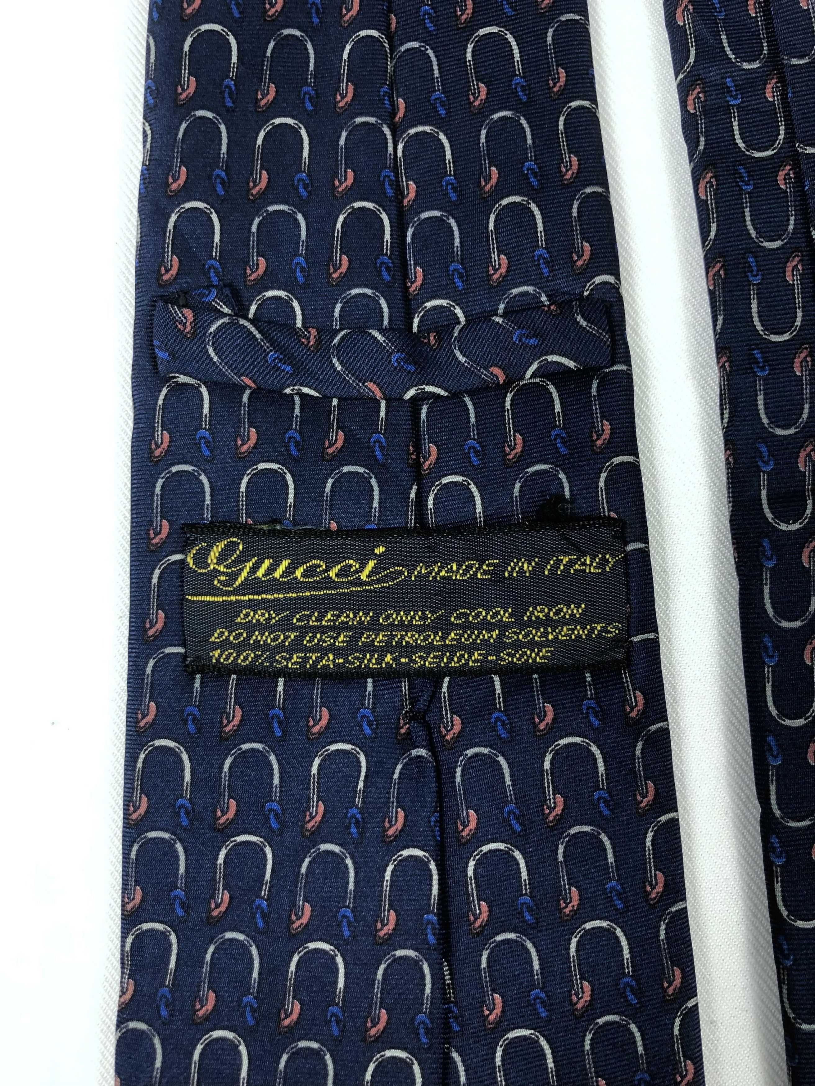 Gucci Rare Vintage Gucci Silk Tie Made in Italy Size ONE SIZE - 9 Thumbnail