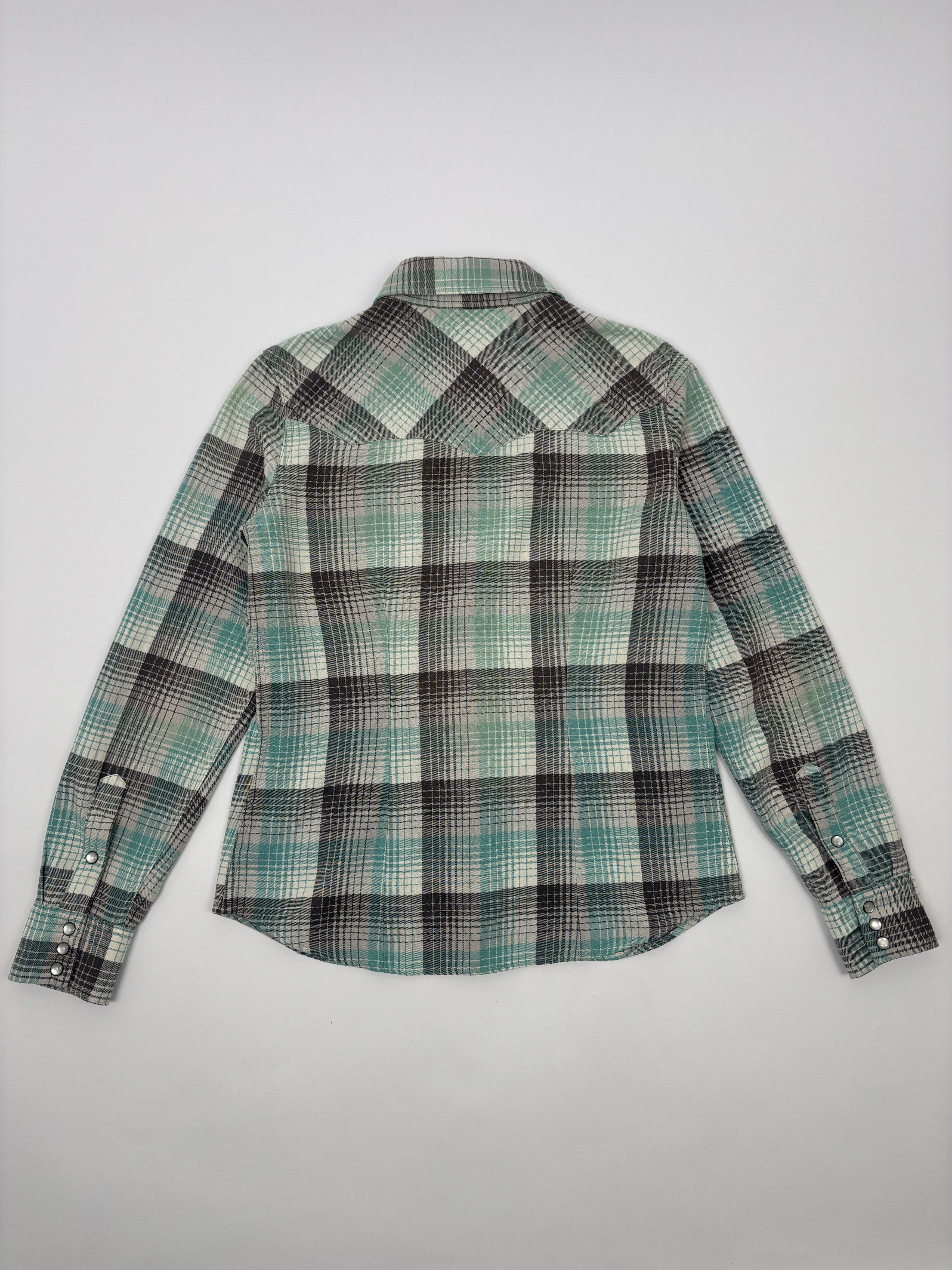 RRL Ralph Lauren RRL Women’s Western Shirt Cotton Plaid Size L / US 10 / IT 46 - 7 Thumbnail