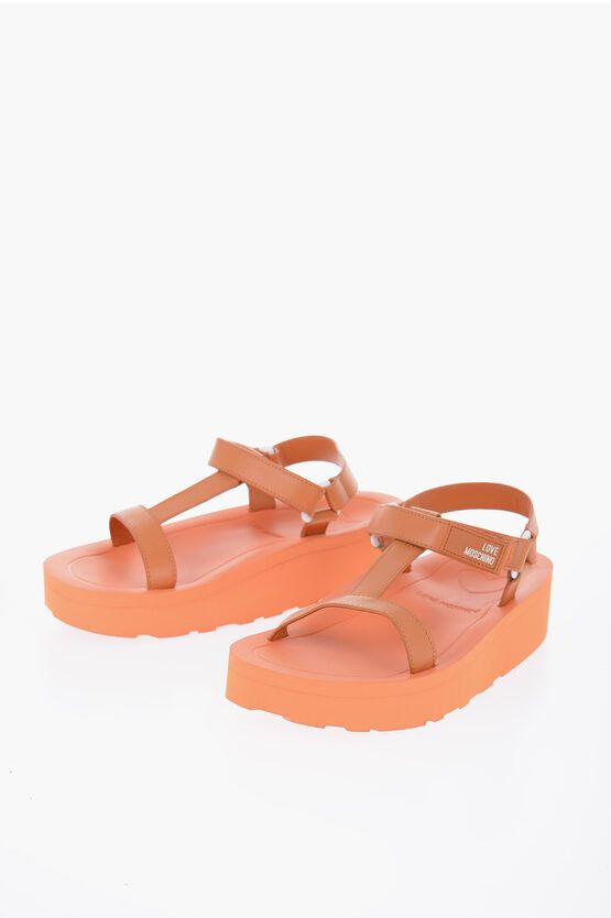 image of Moschino San.lod.zeppa40 Vitello Arancio Shoes, Women's (Size 9)