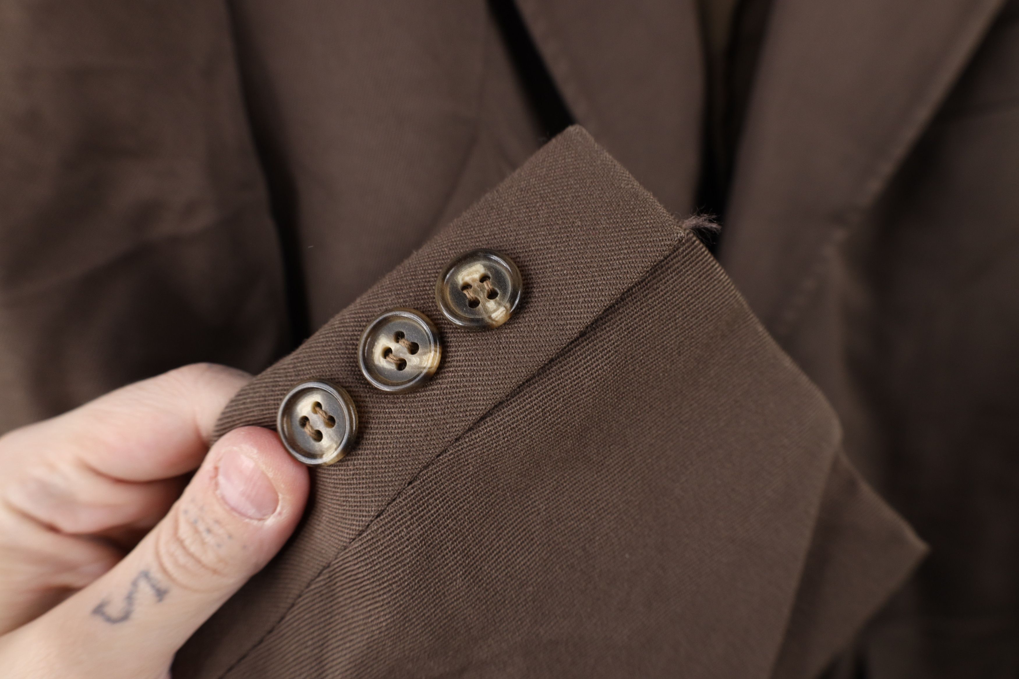 Vintage Vintage 70s Streetwear Suit Coat Jacket Brown W Germany Size US L / EU 52-54 / 3 - 5 Thumbnail