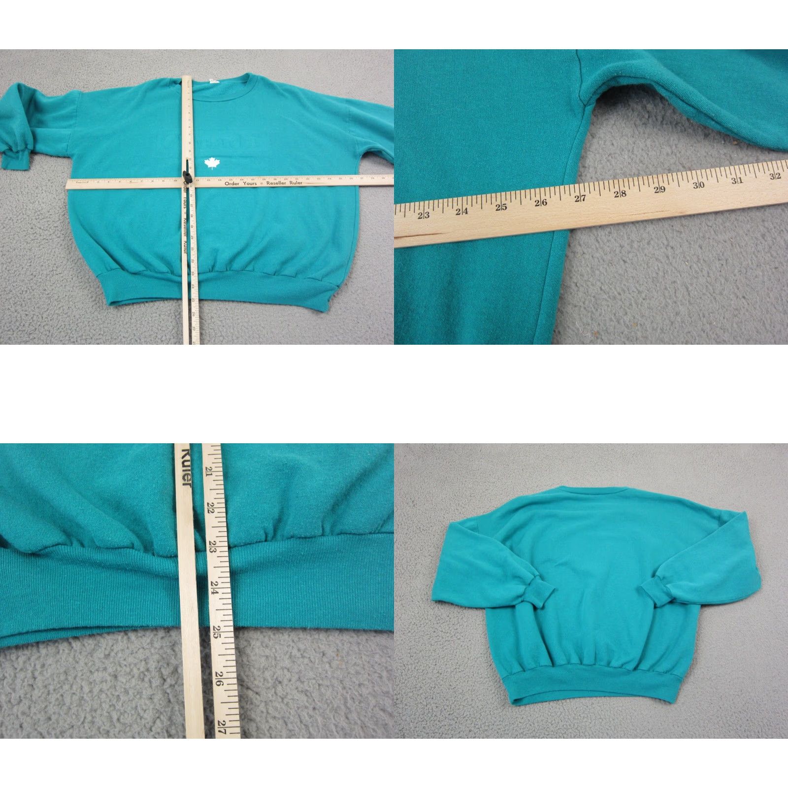 Vintage VINTAGE Canada Sweatshirt XL Green Mens Pullover 80s 90s USA Logo Crew Neck Sweatshirt Size US XL / EU 56 / 4 - 8 Thumbnail