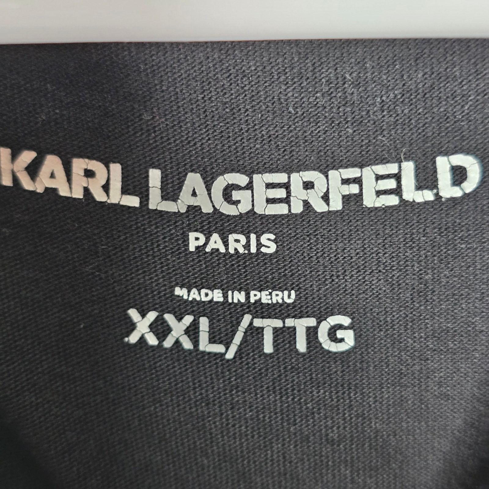 Karl Lagerfeld Karl Lagerfeld Graphic Portrait Black T-shirt Graphic XXL Size US XXL / EU 58 / 5 - 4 Thumbnail
