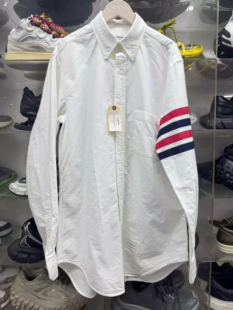 Thom Browne Thom Browne Oxford long-sleeved shirts Size US L / EU 52-54 / 3 - 1 Thumbnail