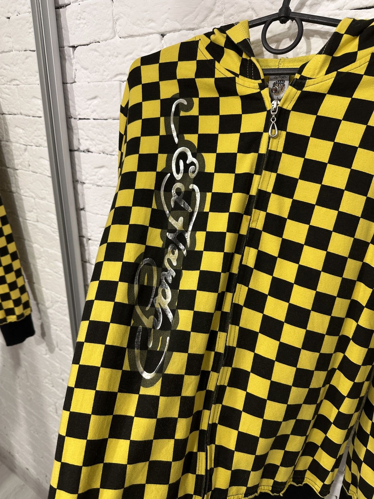 Ed Hardy Ed Hardy Tiger Checkered Hoodie SZ L fits like M USA Size US M / EU 48-50 / 2 - 4 Thumbnail