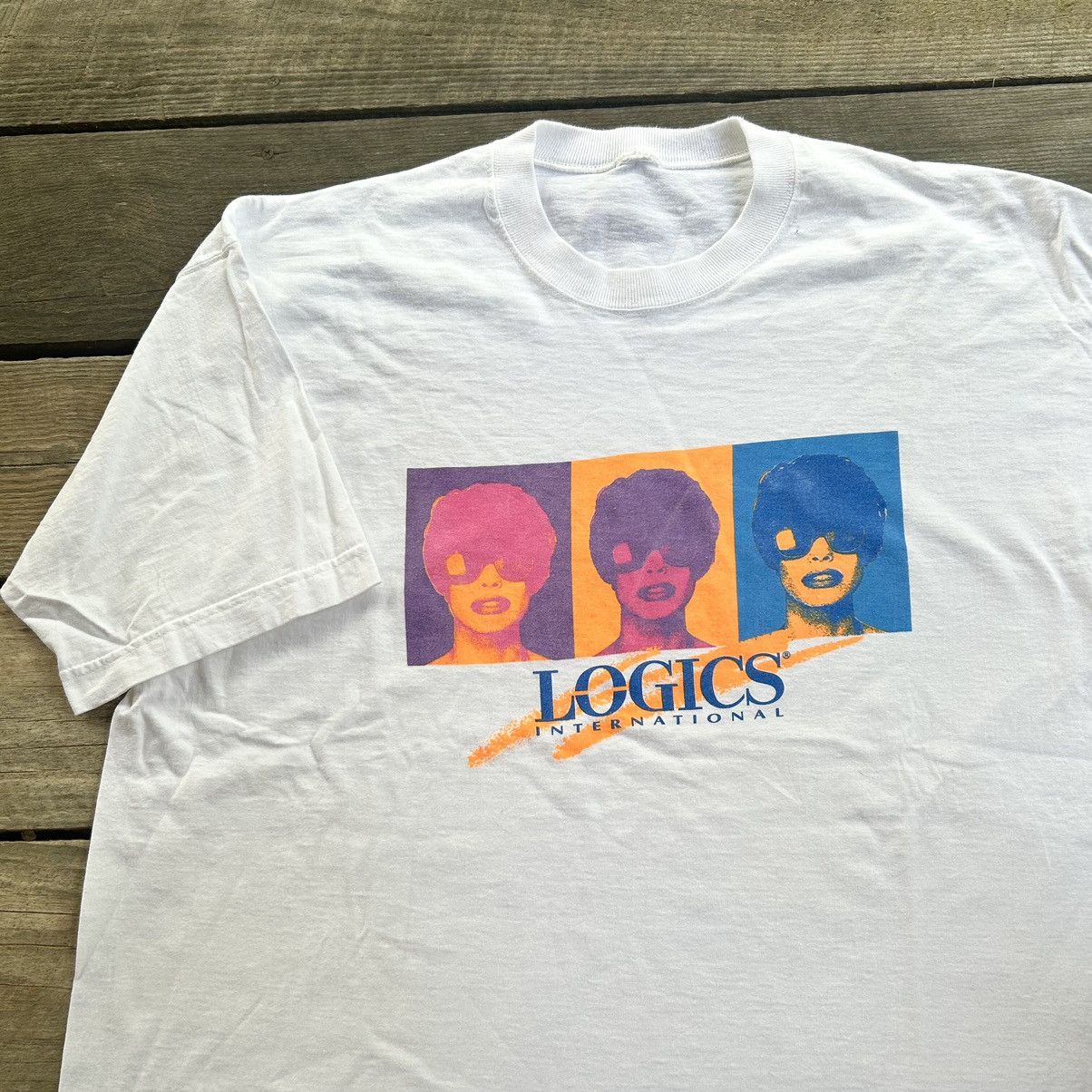 Vintage Vintage 90s Logics International Pop Art Warhol Style Shirt Size US XXL / EU 58 / 5 - 1 Thumbnail