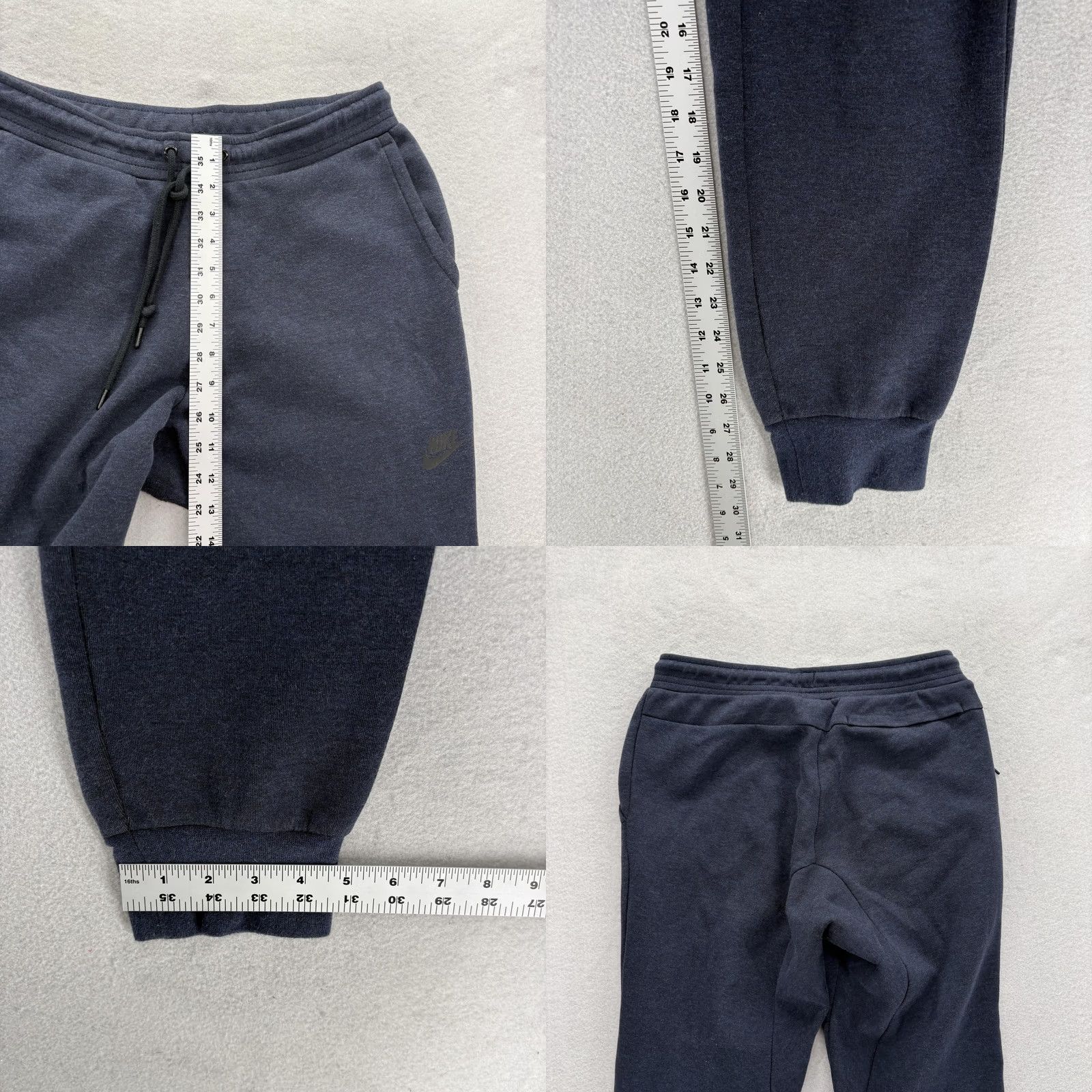 Nike Nike Tech Fleece Pants Mens M Blue Jogger Zip Pocket Athletic Gym Training Size US 31 - 8 Thumbnail