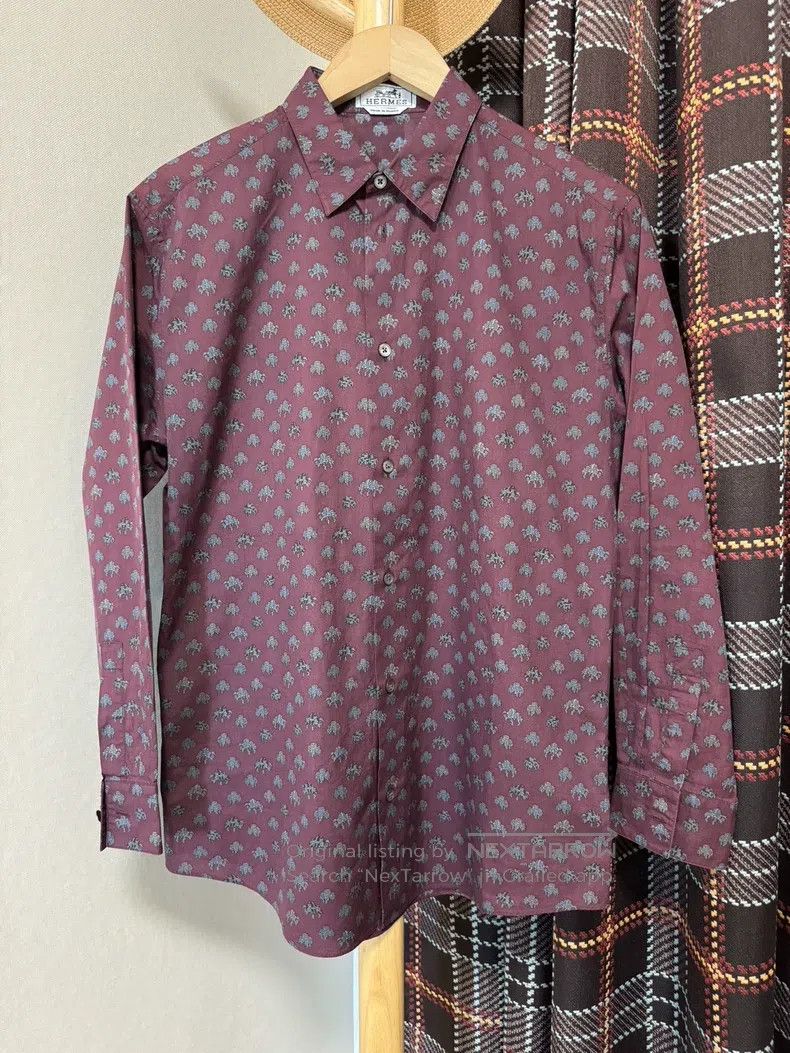 Hermes Hermes size 39 Shirt with classic robot pattern Size US M / EU 48-50 / 2 - 1 Thumbnail