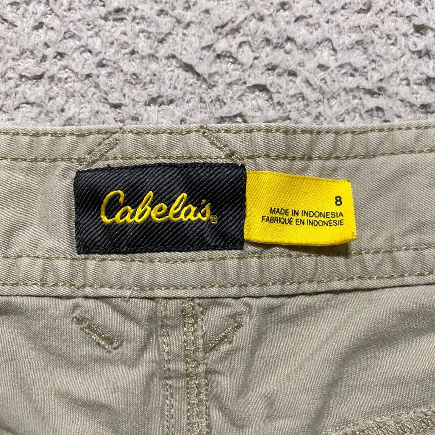 Vintage Cabela's Mens Shorts Beige Cargo Pockets Outdoor Inseam 4" 30 in Waist 8 Regular Cotton Spandex Beig Size 30" / US 8 / IT 44 - 3 Thumbnail