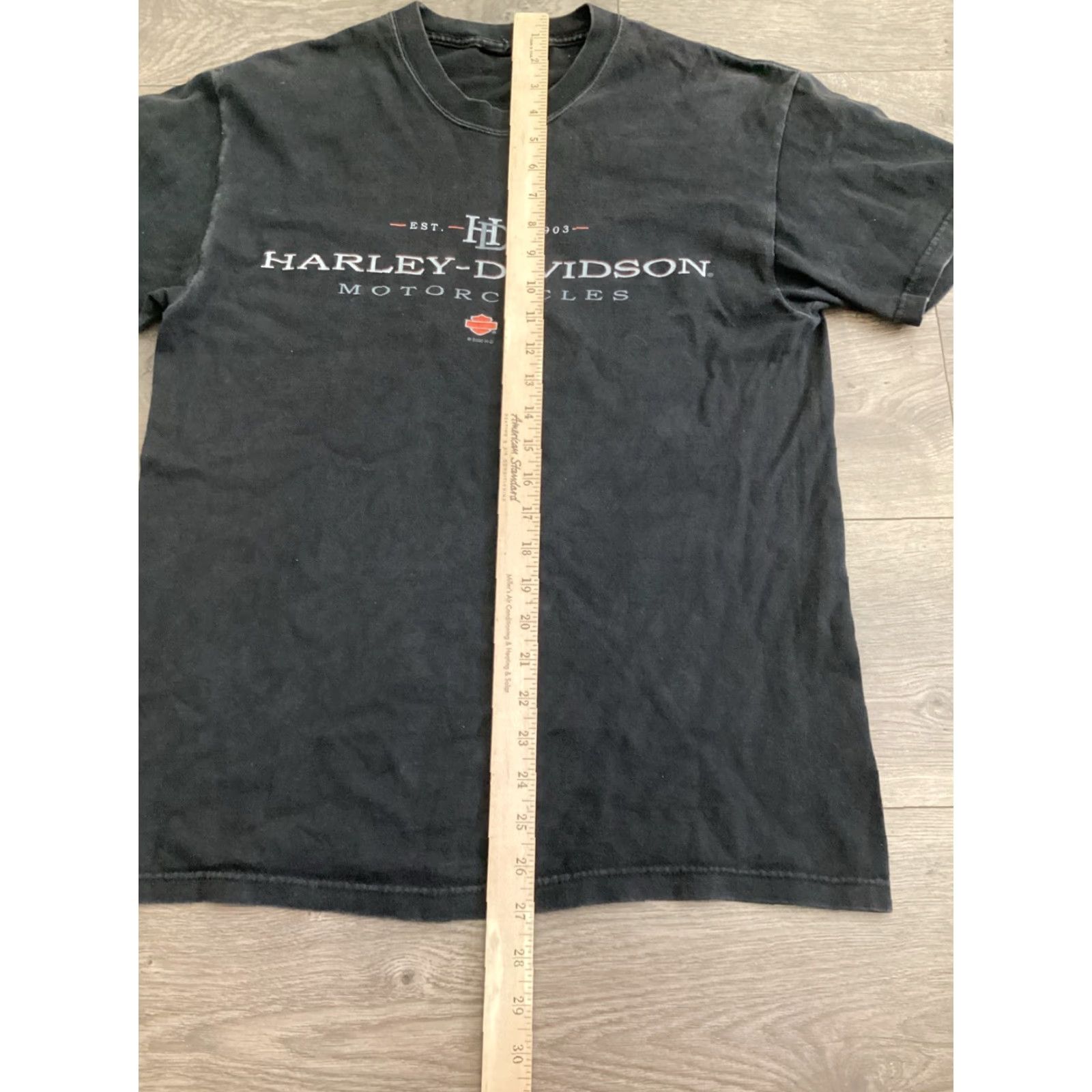 Harley Davidson VINTAGE Harley-Davidson Eagle Black Shirt Adult L Unisex 2000s Graphic Tee Mens Womens Size US L / EU 52-54 / 3 - 5 Thumbnail