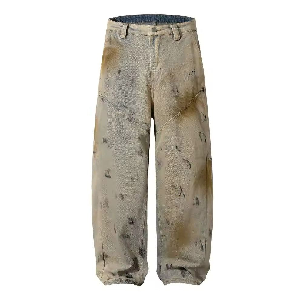 Jewelry Yellow Mud Dyed Dirty Jeans Size US 31 - 2 Thumbnail