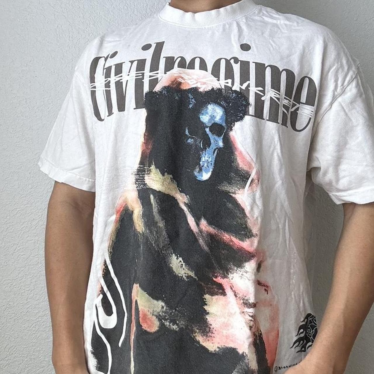 Civil Regime Civil Regime Grim Reaper Graphics White Tee Shirts Size US L / EU 52-54 / 3 - 4 Thumbnail