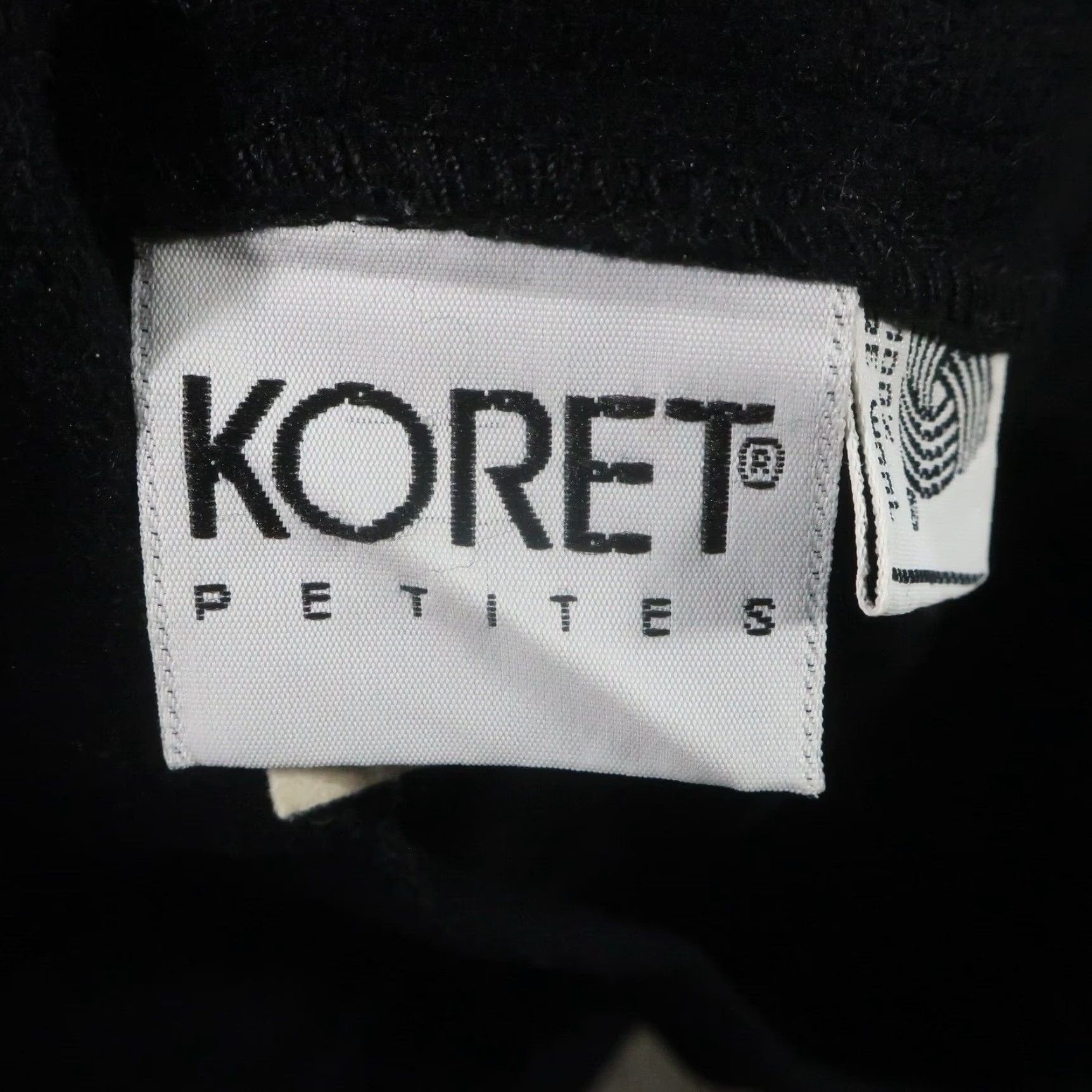 Vintage VINTAGE Koret Skirt Womens Petites 4 Black Wool Pockets Pencil Knee Length 80s 90s Modern City Classic Size 27" / US 4 / IT 40 - 3 Thumbnail