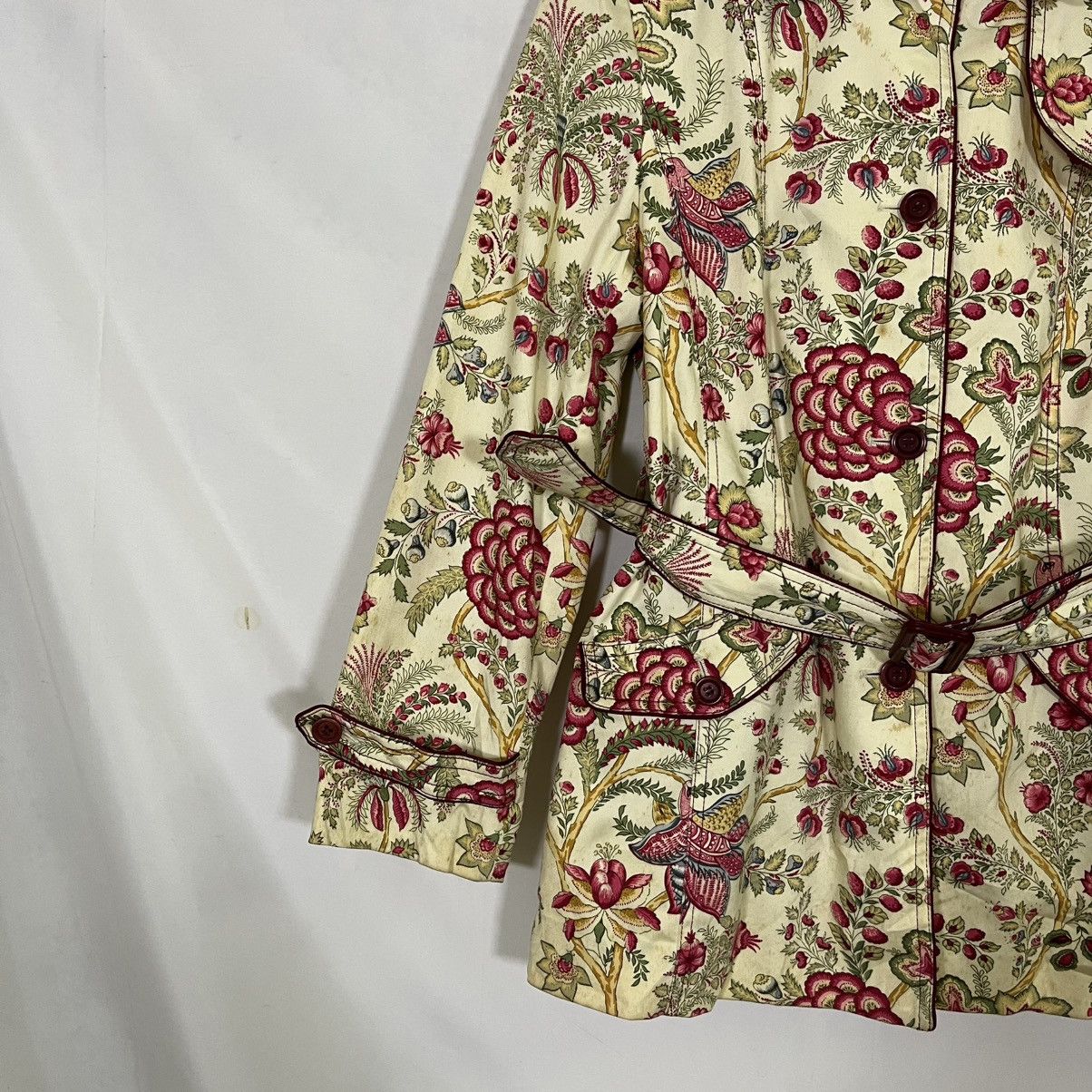 Other VINTAGE CROCODILE LADIES FLORAL BELTED JACKET/COAT Size M / US 6-8 / IT 42-44 - 2 Thumbnail