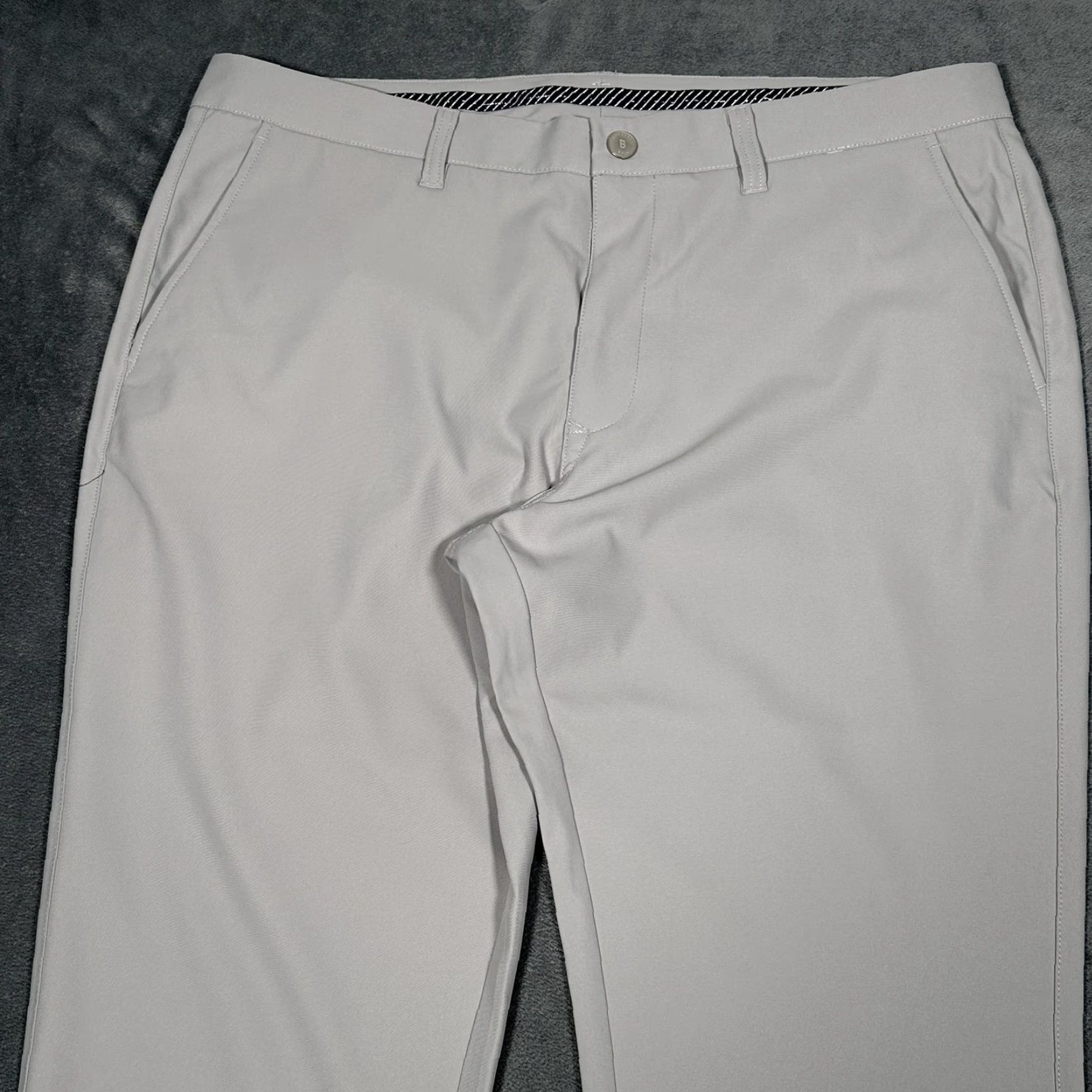 Bonobos Bonobos Golf Pants Mens 38x30 Gray Athletic Fit Performance Stretch Polyester Size US 38 / EU 54 - 2 Thumbnail