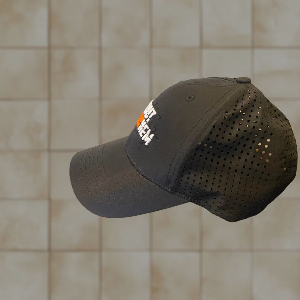 Theory Orange Theory All Out Mayhem Black Hat Baseball Cap Unisex Adults Adjustable Strapback Canvas Cotton Blend Logo 2010s Casual Travel Men Women Size ONE SIZE - 1 Thumbnail
