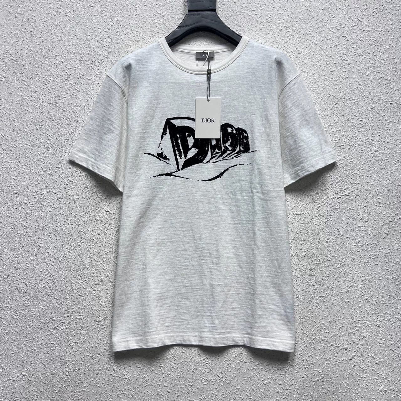 Dior Dior Flocked Letter Print Short Sleeve Size US L / EU 52-54 / 3 - 1 Thumbnail