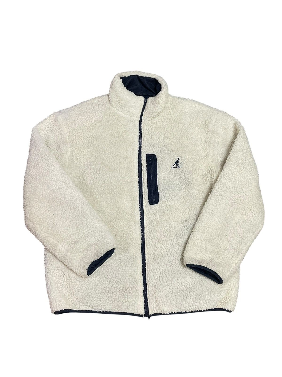 Kangol Vintage Y2K Kangol Fluffy Sherpa Reversible Gorpcore Jacket Size US L / EU 52-54 / 3 - 1 Thumbnail