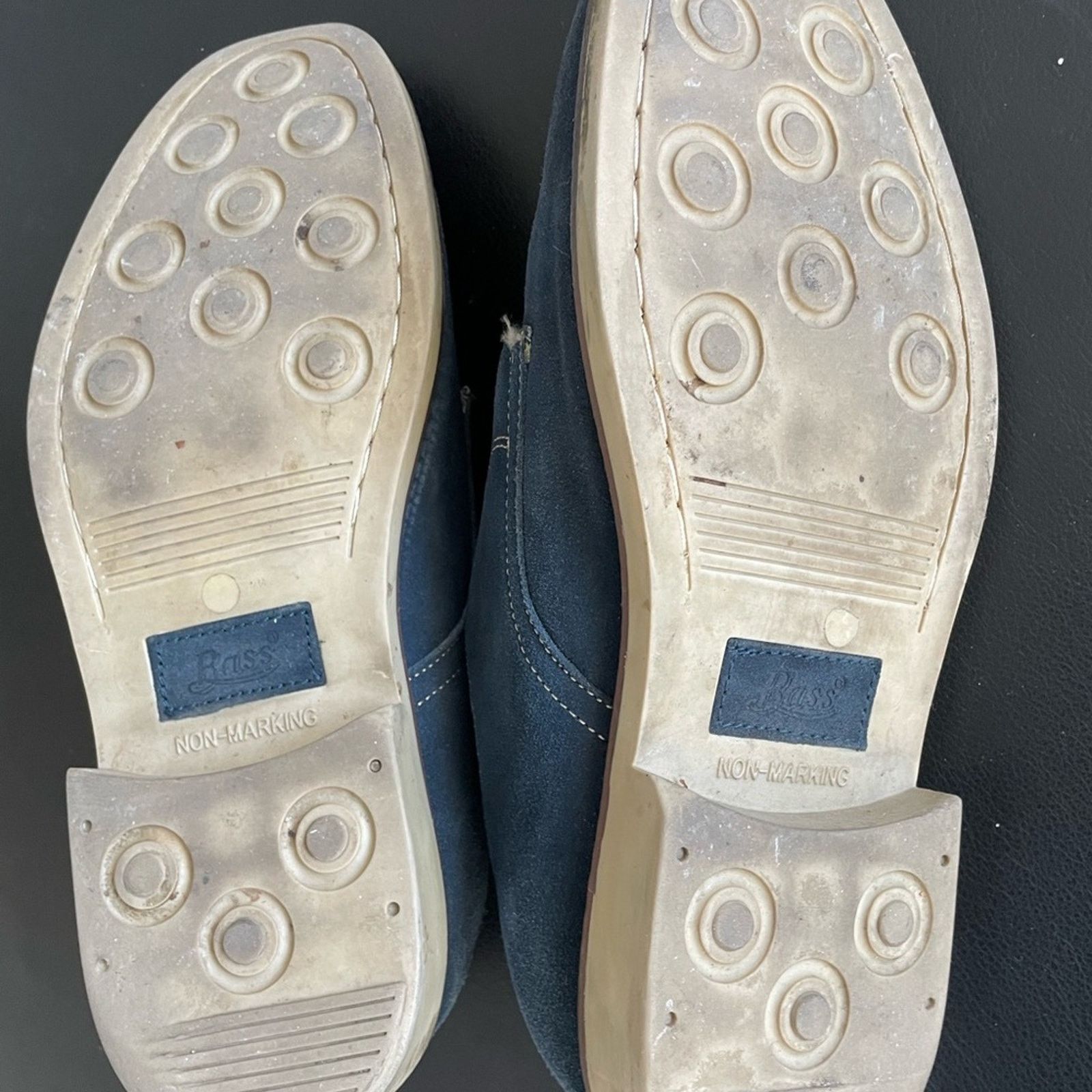 G.H. Bass & Co. GH BASS navy suede men’s dress oxford shoes size 12 Size US 12 / EU 45 - 5 Thumbnail