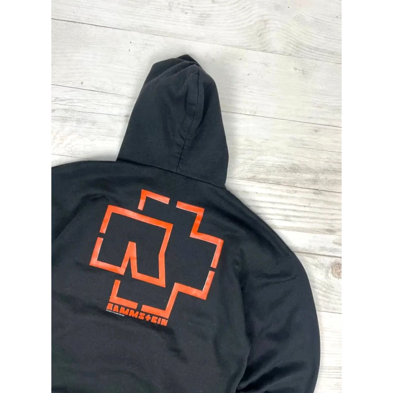 Logo 7 VINTAGE Rammstein Hoodie Main Logo Black Size L Men's 2005 00s Rock Size US L / EU 52-54 / 3 - 2 Thumbnail