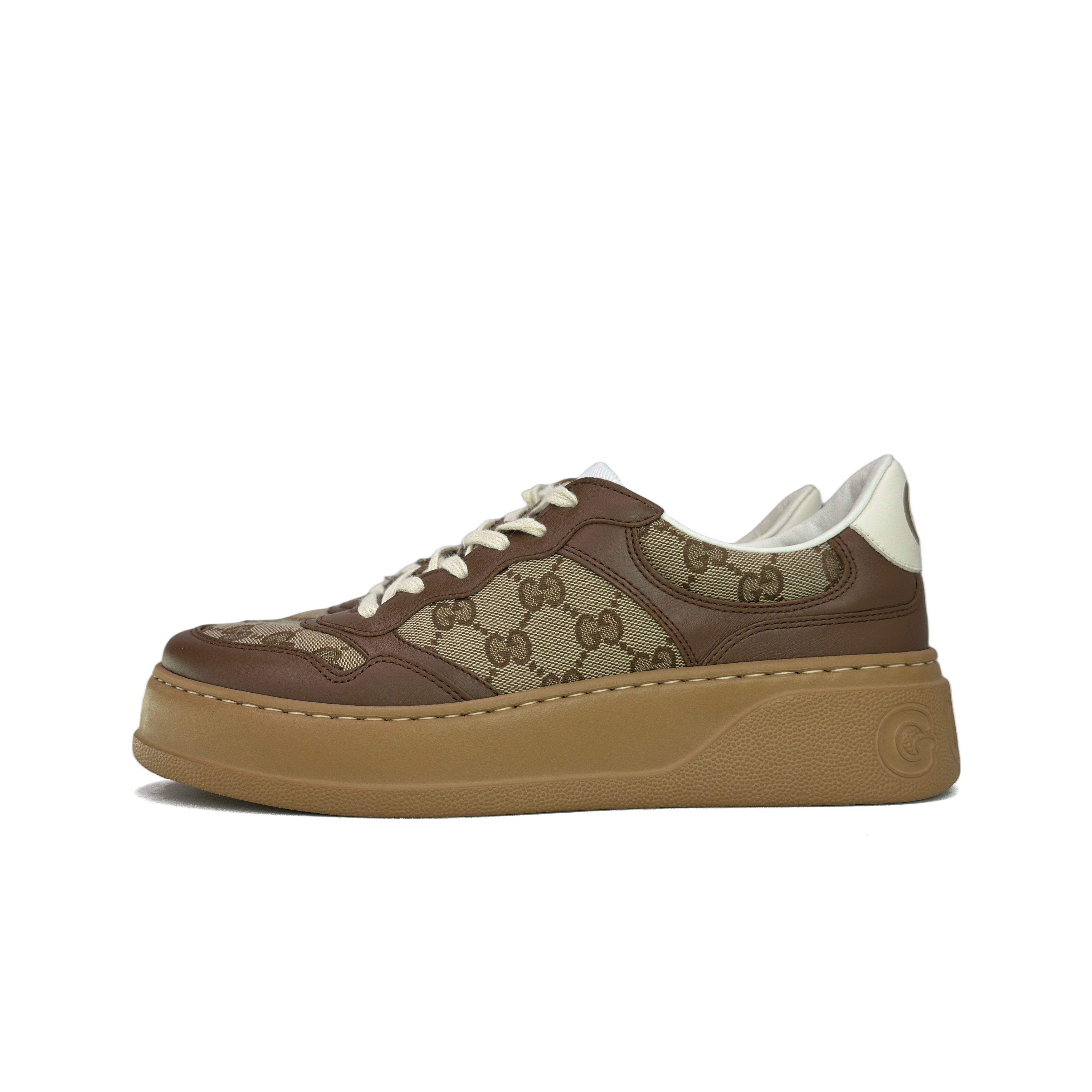 Gucci Gucci Monogram Platform Low-Top Sneakers Size 40.5 Size US 7.5 / EU 40-41 - 1 Thumbnail