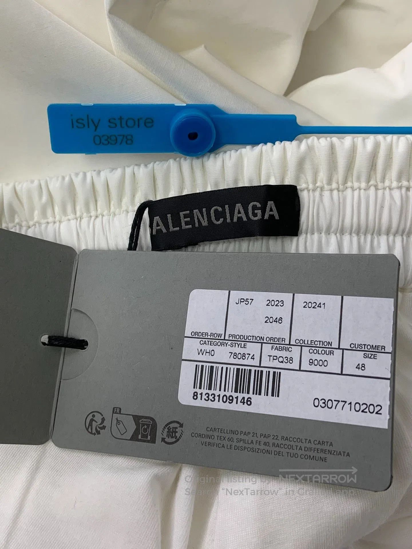 Balenciaga Balenciaga Women's White Knit Sweatpants. Size 37" - 5 Thumbnail