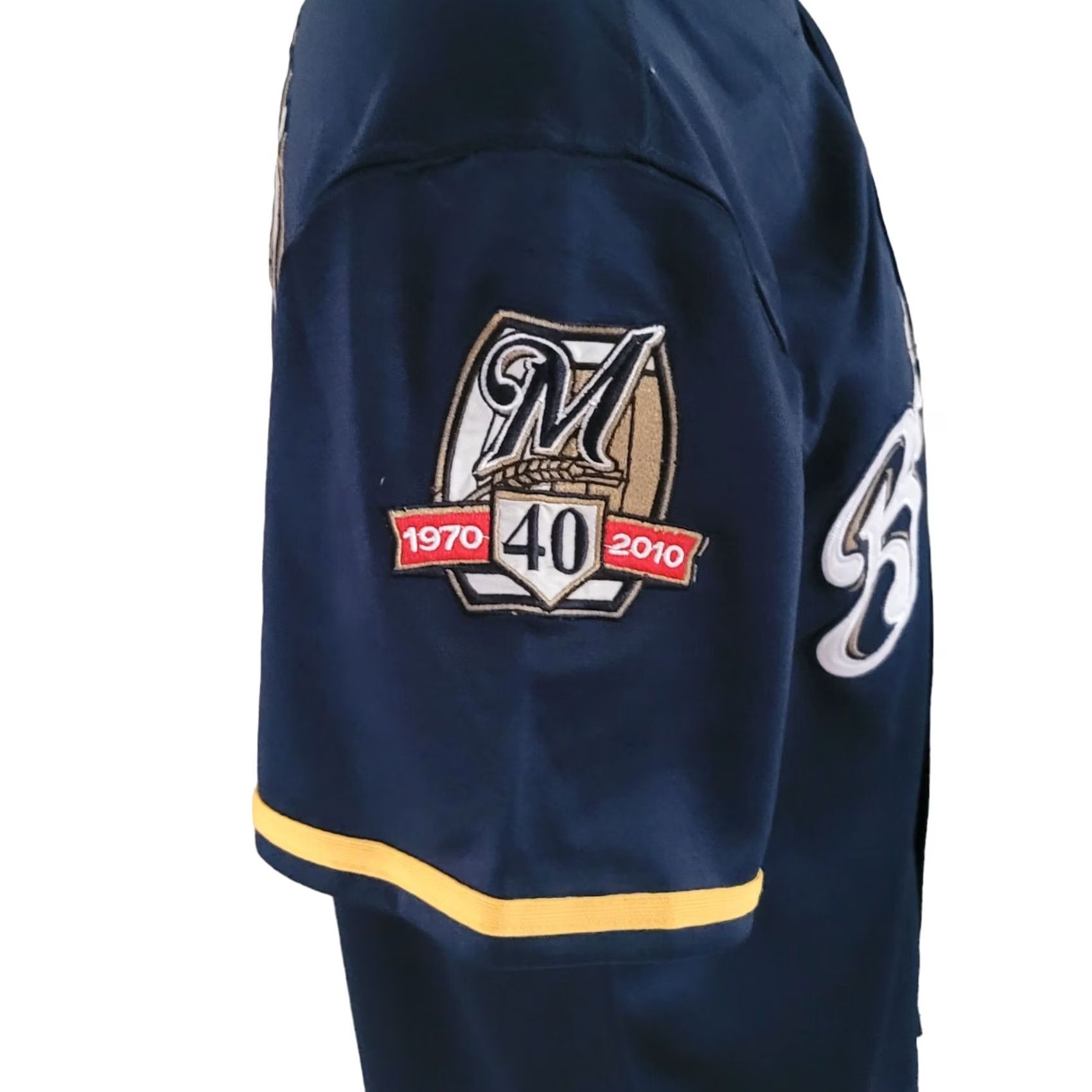 Vintage VINTAGE Ryan Braun #8 Milwaukee Brewers Majestic Navy T-Shirt M Mens 40th Anniversary 8 Size US M / EU 48-50 / 2 - 4 Thumbnail