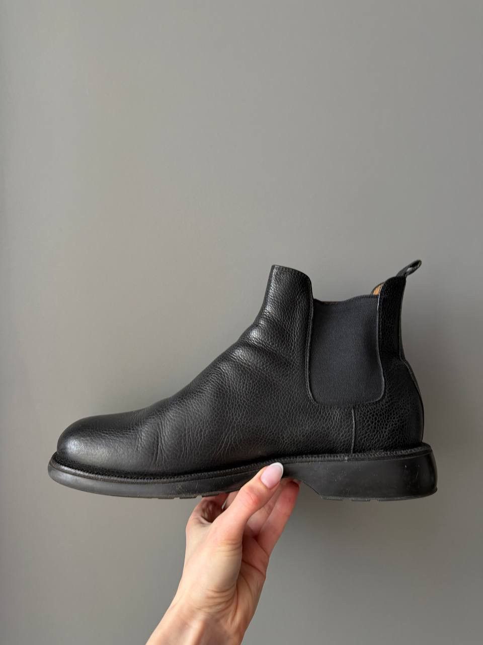 Armani Giorgio Armani Chelsea Leather Boots Size US 9 / EU 42 - 4 Thumbnail