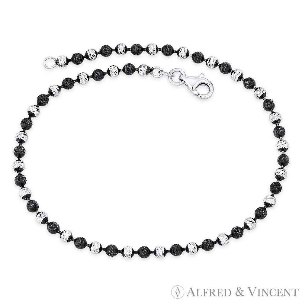 Other Catena Ball Bead Italy .925 Sterling Silver Black Rhodium Size ONE SIZE - 1 Preview