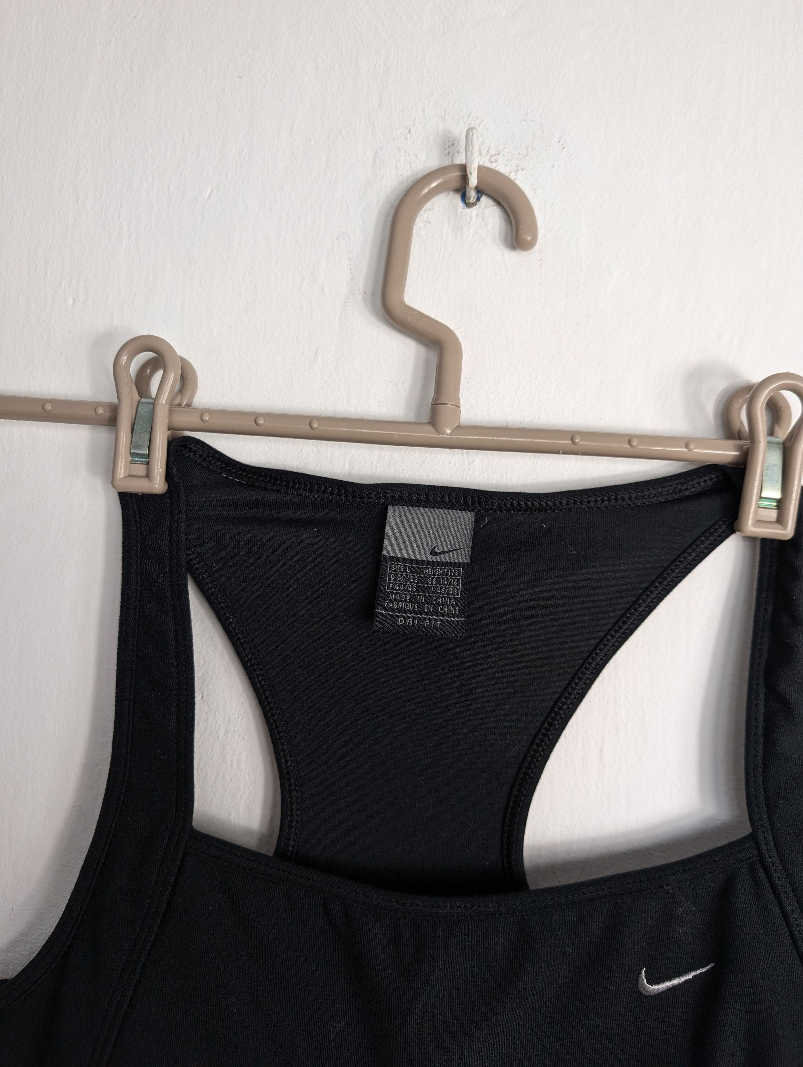 Nike × Vintage Vintage Nike 90s Sport Crop Top Bra Gym Fitness Size L / US 10 / IT 46 - 3 Thumbnail