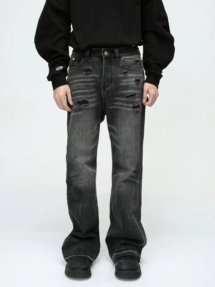 Japanese Brand × Vintage Black High Street Vintage Loose Fit Jeans Size US 33 - 5 Thumbnail