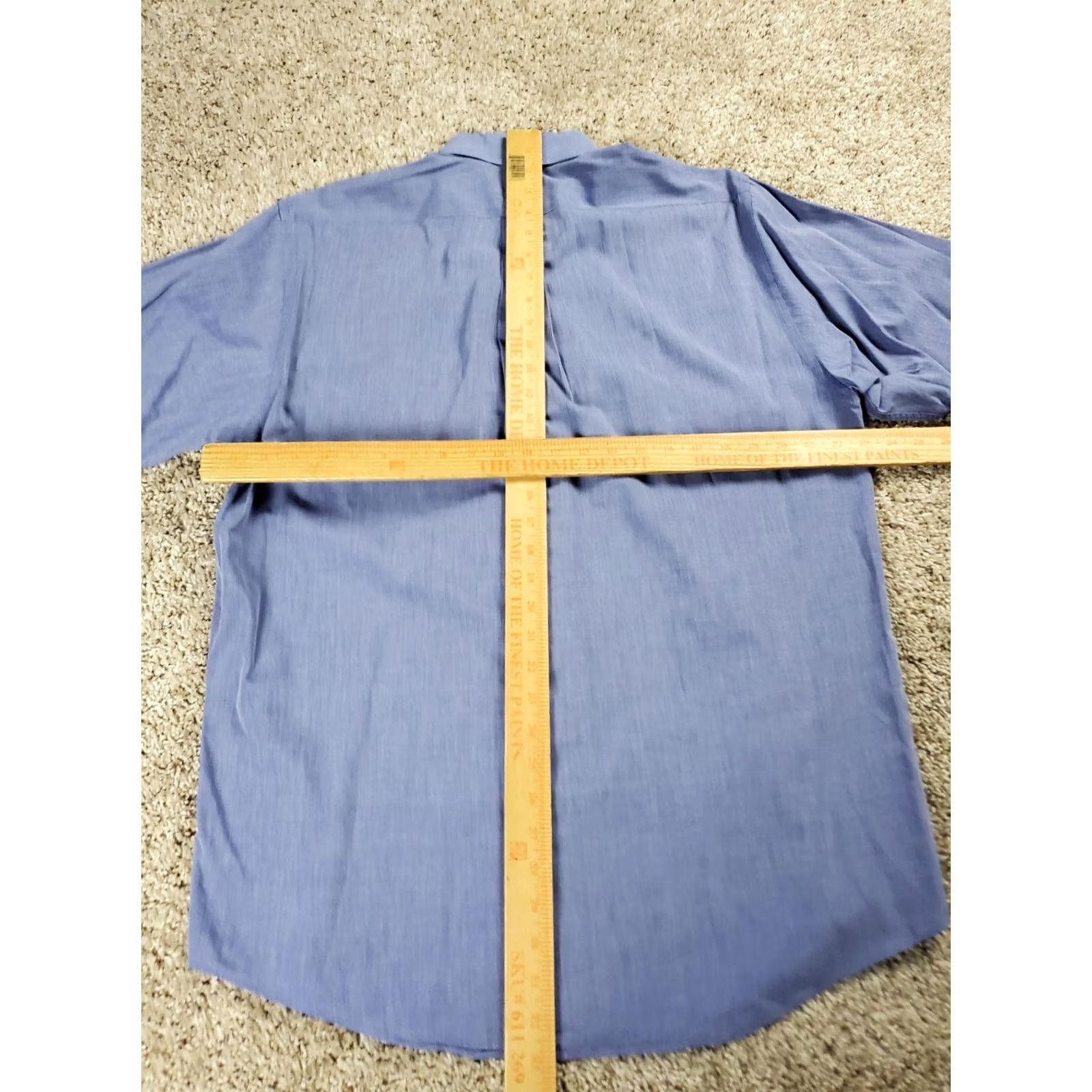 Brooks Brothers Brooks Brothers Dress Shirt 15.5-3 Mens Blue Button Down Long Sleeve Cotton Shirt Size 42R - 7 Thumbnail