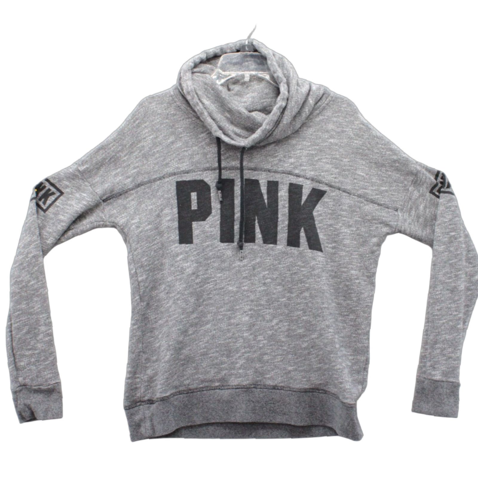 Victoria's Secret Victoria's Secret PINK Sweatshirt Womens Small Pullover Cowl Neck Gray Athleisure Size S / US 4 / IT 40 - 1 Thumbnail