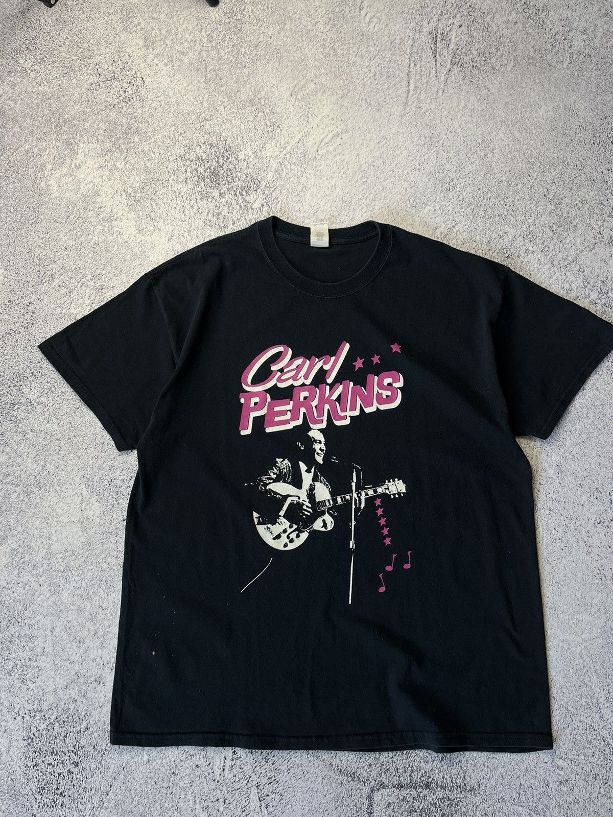 Band Tees Carl Perkins Singned T ee Men T Shirt Black Size US XL / EU 56 / 4 - 6 Thumbnail