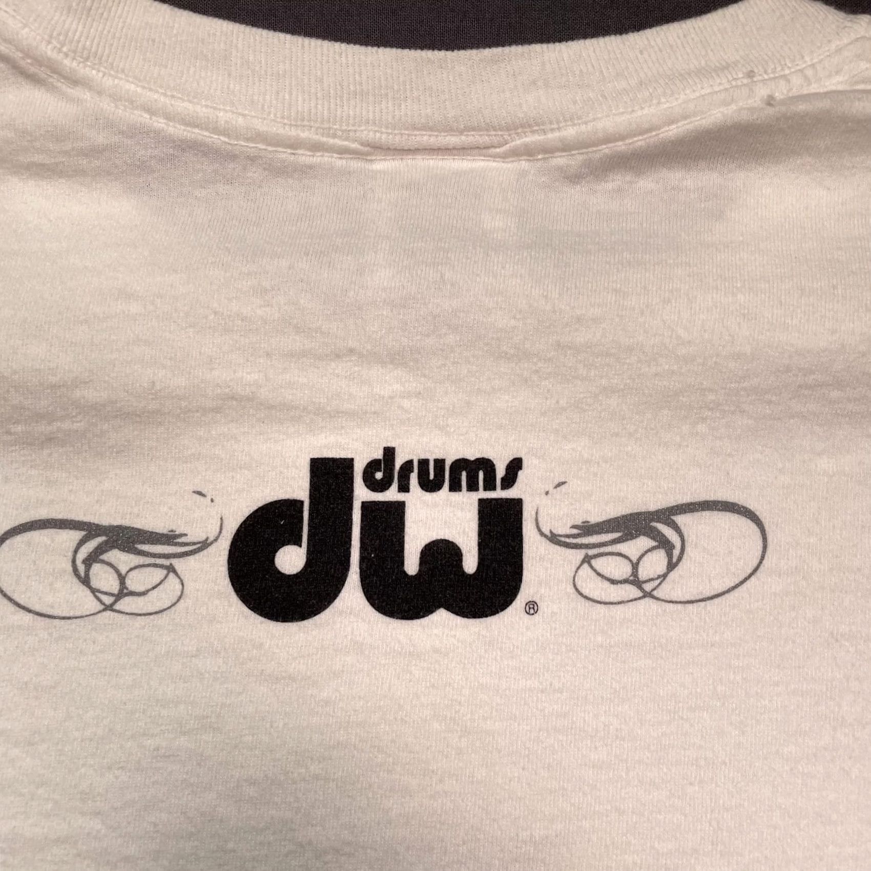 Fruit Of The Loom DW Drums Play Drums Shirt Mens 2XL White Graphic Music Tee Fruit Of The Loom Size US XXL / EU 58 / 5 - 6 Thumbnail