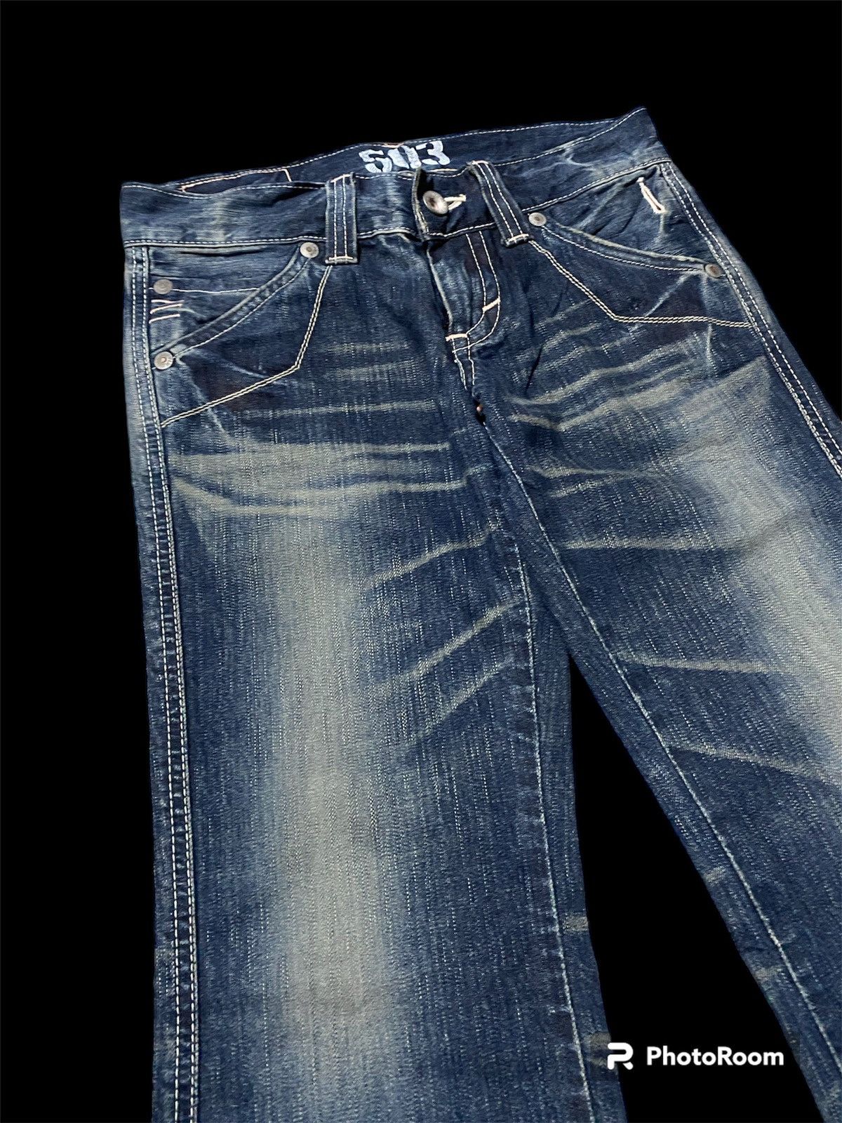 Edwin × Japanese Brand Flare Jeans Edwin 503 Low Rise Baggy Size US 29 - 5 Thumbnail