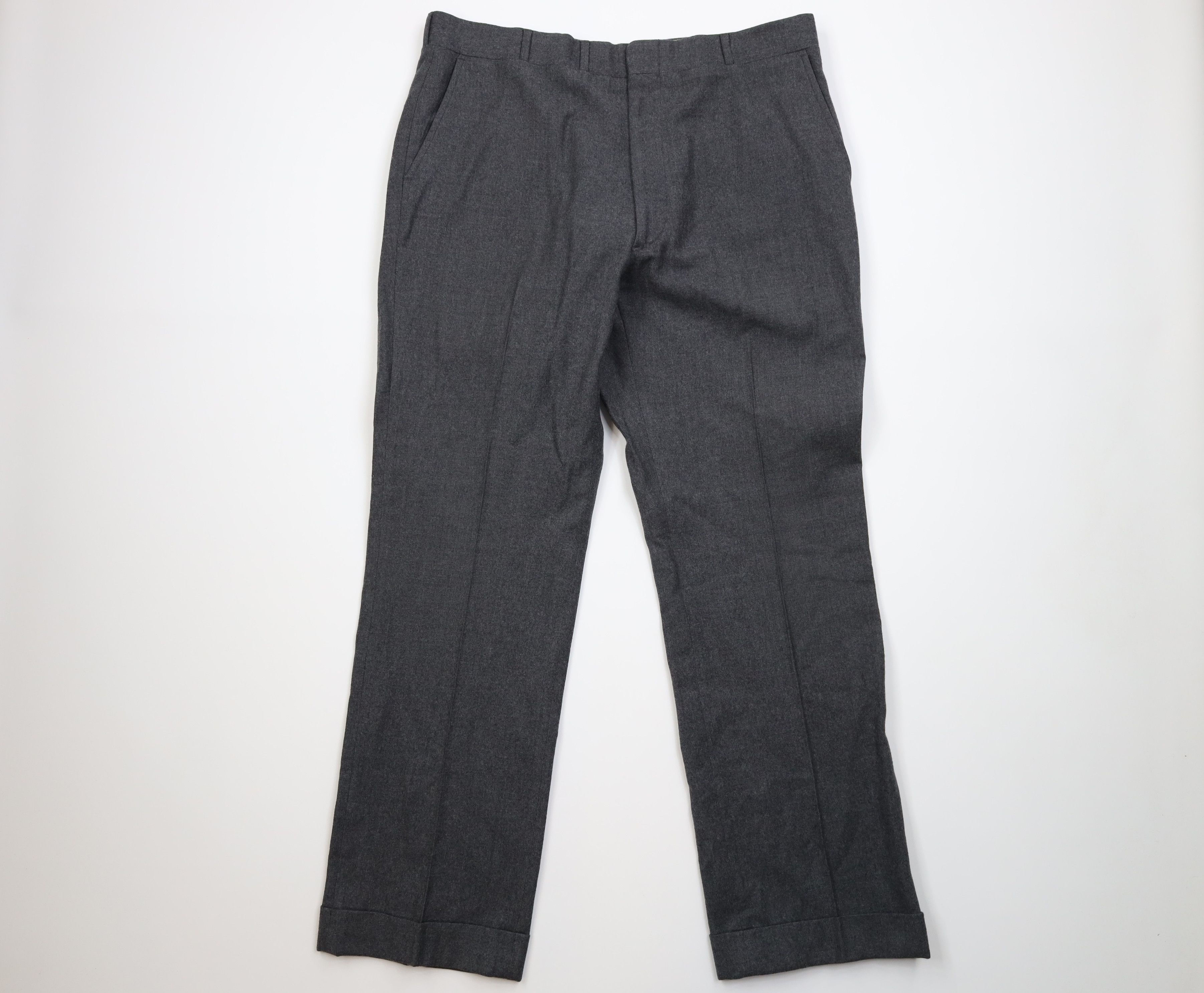 Vintage Vintage 70s Streetwear Leg Chino Pants Trousers Gray USA Size US 38 / EU 54 - 1 Thumbnail