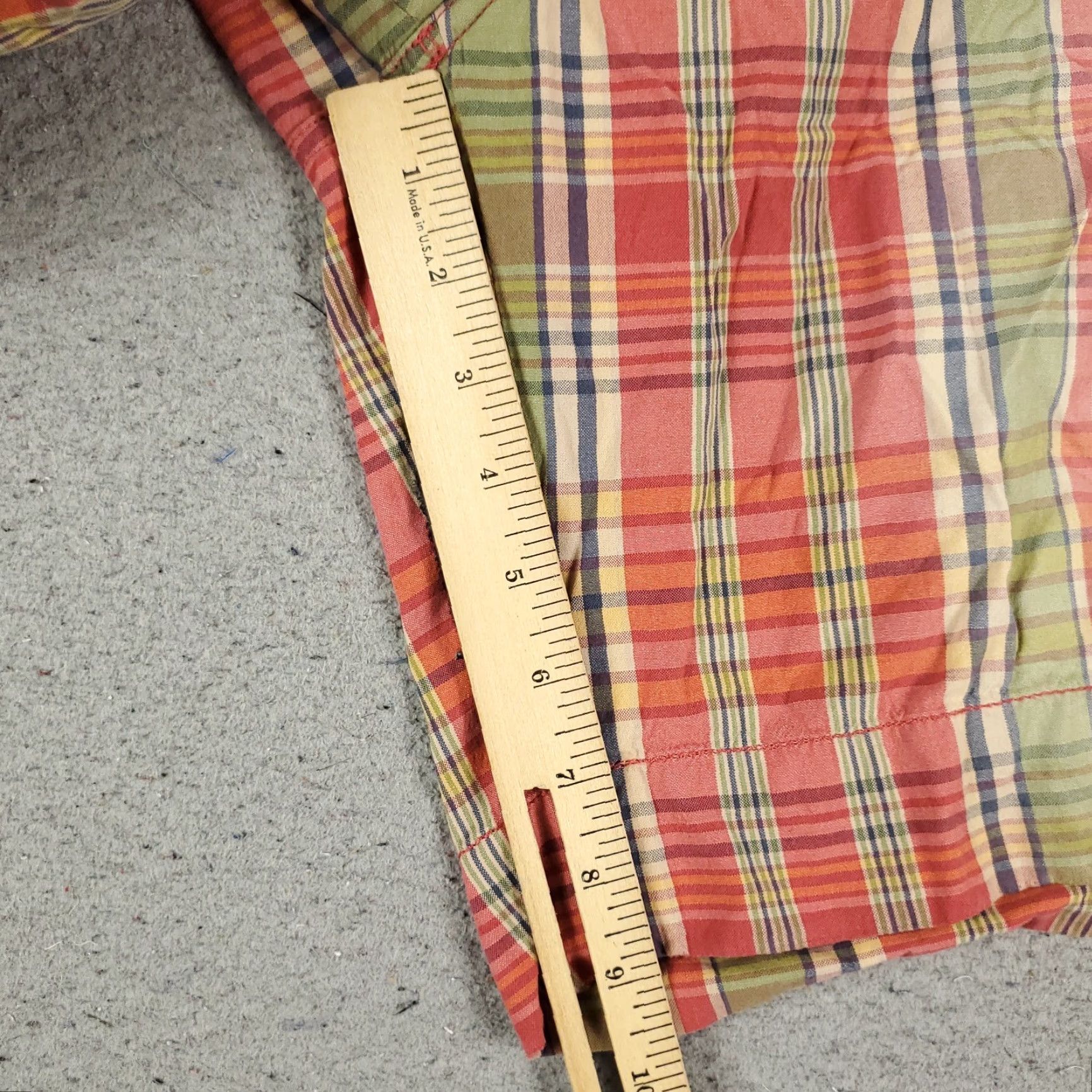 Ralph Lauren VINTAGE Ralph Lauren Shorts Men Size 38 Casual Plaid Flat Front Chino Size US 38 / EU 54 - 4 Thumbnail