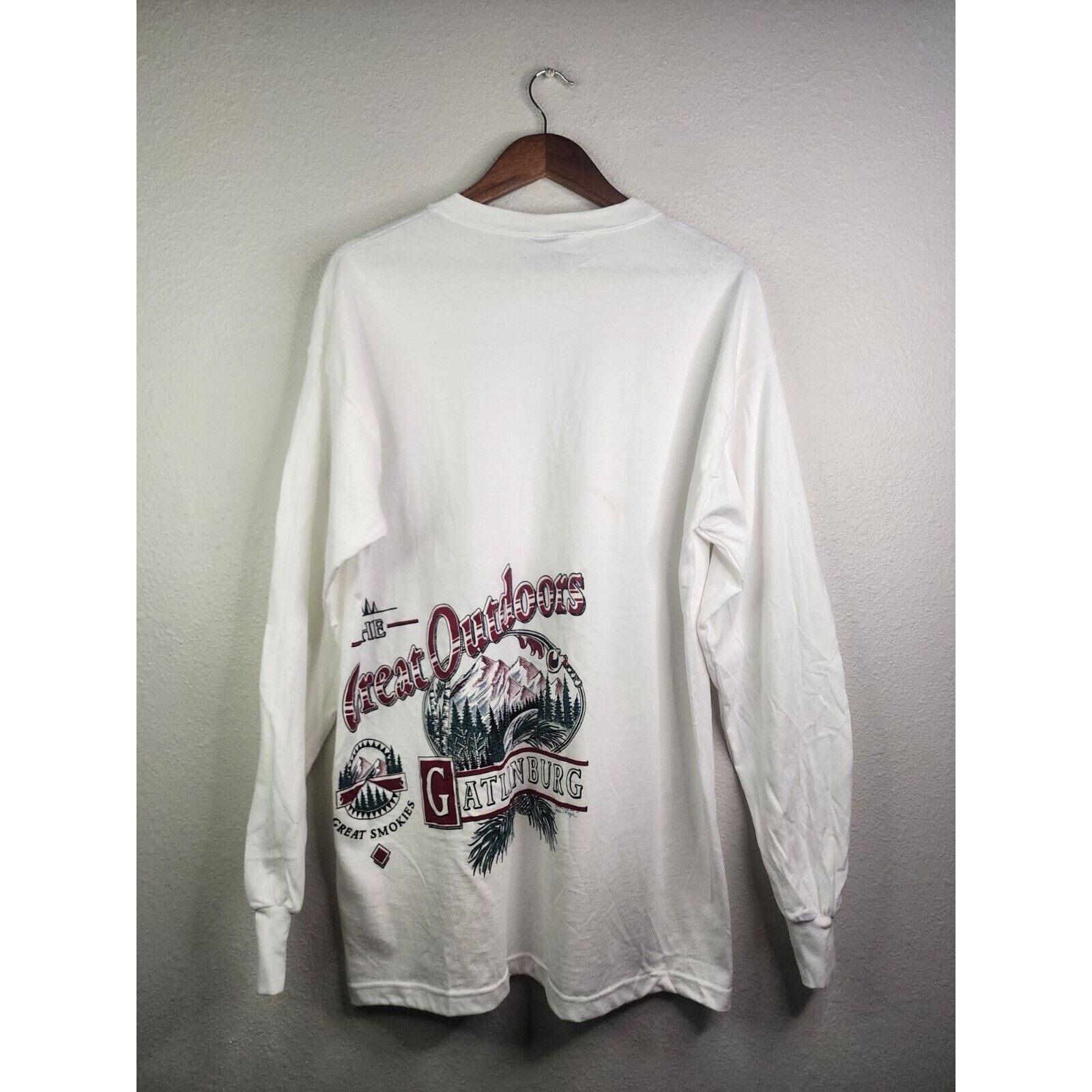 Signal Sport × Vintage Vintage Gatlinburg Long Sleeve Shirt Test Print Tee 90s VTG Size US L / EU 52-54 / 3 - 5 Thumbnail