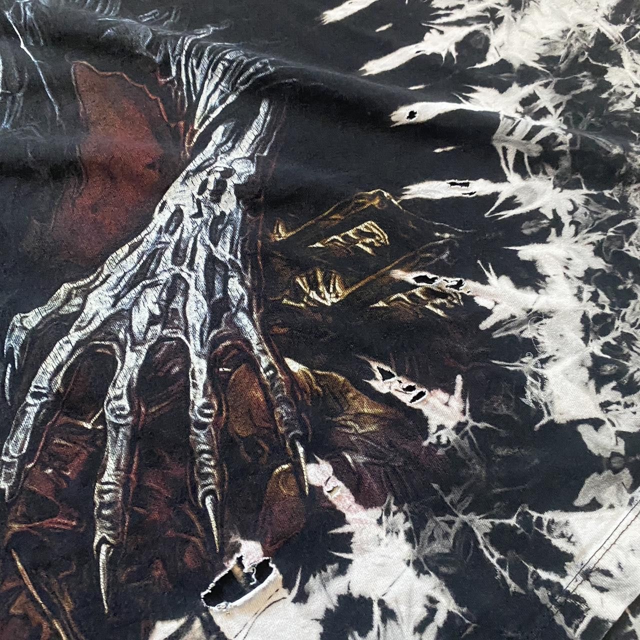 Other Black and white Wild Boxy Skeleton Death tie dye tee Size US S / EU 44-46 / 1 - 8 Thumbnail