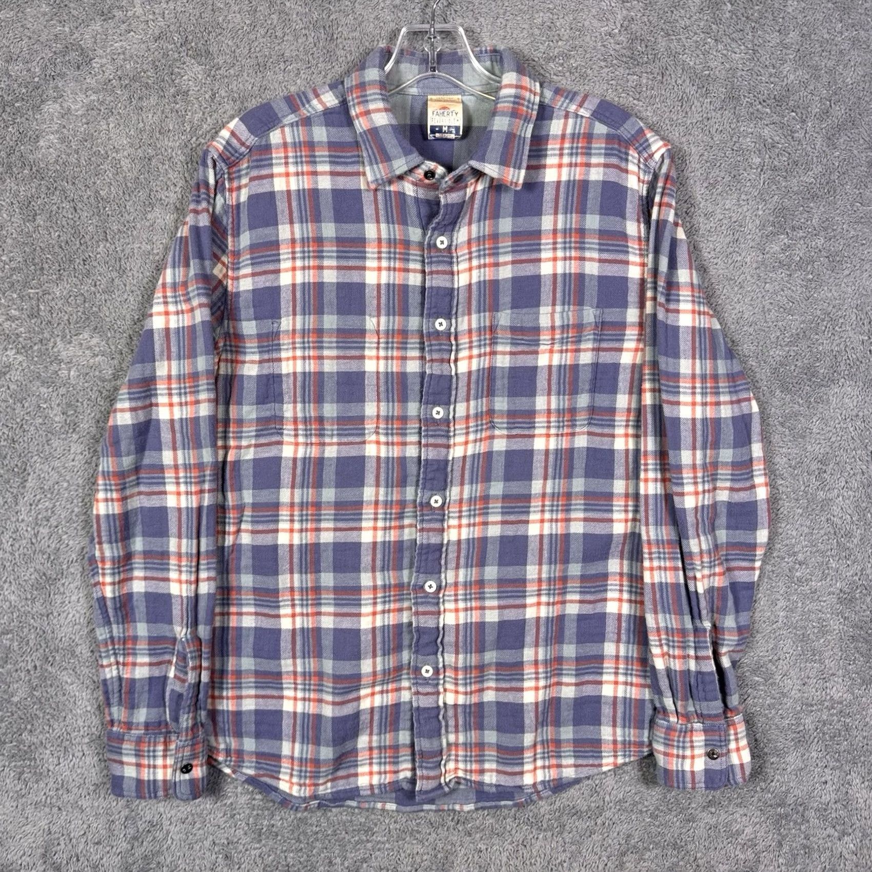 Faherty Faherty Shirt Mens M Buffalo Plaid Reversible Long Sleeve Flannel Organic Cotton Size US M / EU 48-50 / 2 - 4 Thumbnail
