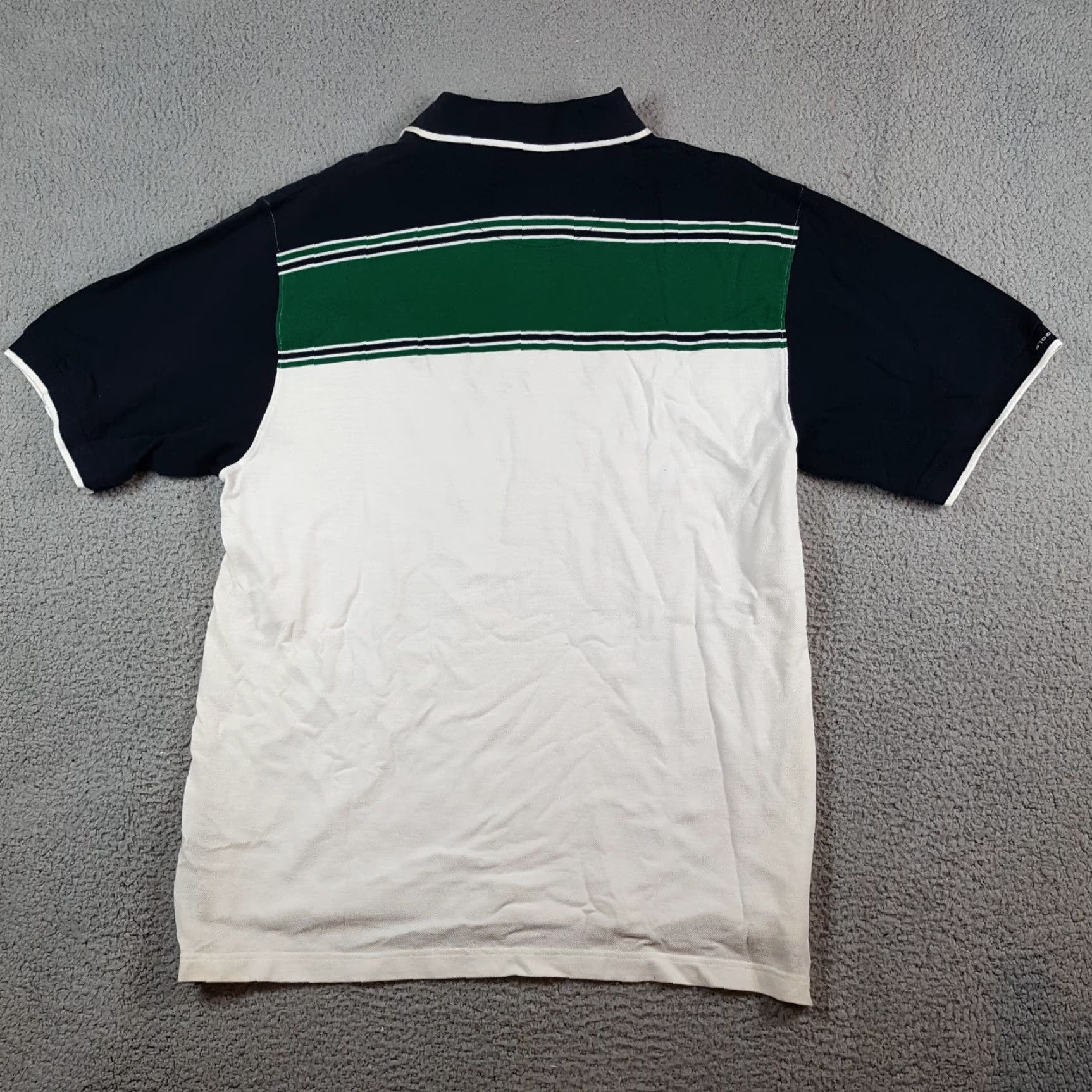 Ralph Lauren VINTAGE Chaps Golf Polo Shirt Stripe Collared XL Green 90s Preppy Vintage 90s Golf Shirt Mens Size US XL / EU 56 / 4 - 7 Thumbnail