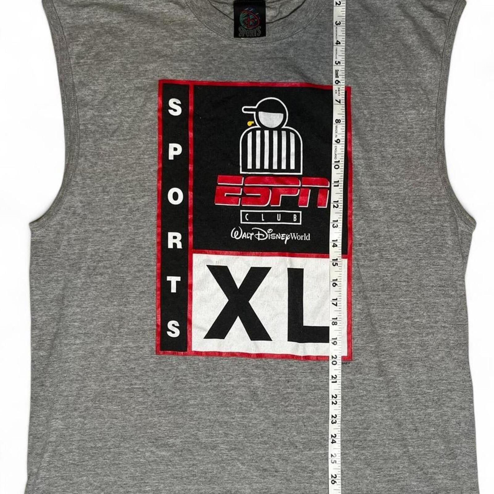 Disney Vintage ESPN Club Walt Disney World Graphic Sleeveless Shirt Size US XL / EU 56 / 4 - 6 Thumbnail