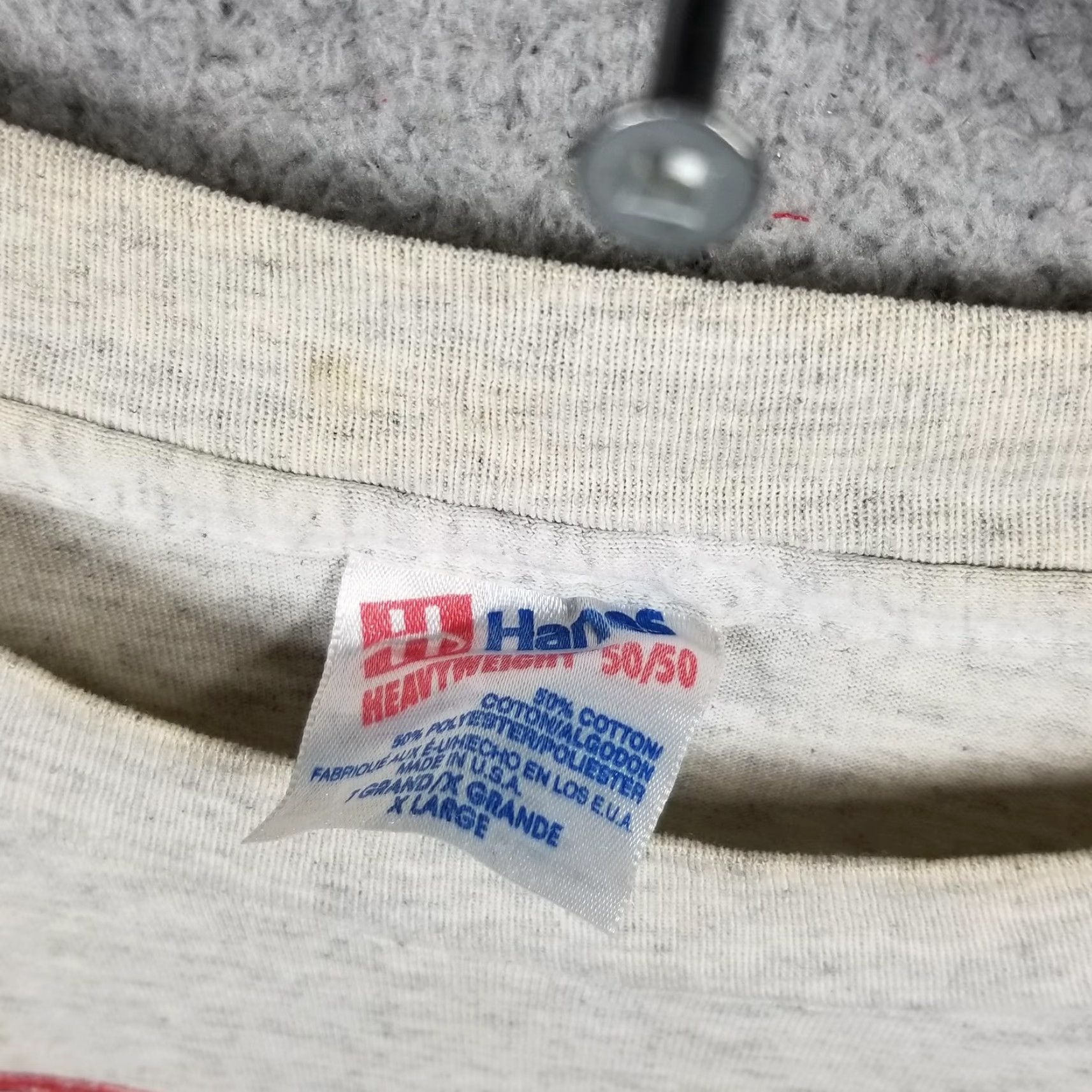 Hanes Vintage Chevy Shirt Mens Extra Large Gray Old Chevys Never Die 50/50 USA 90s Size US XL / EU 56 / 4 - 3 Thumbnail