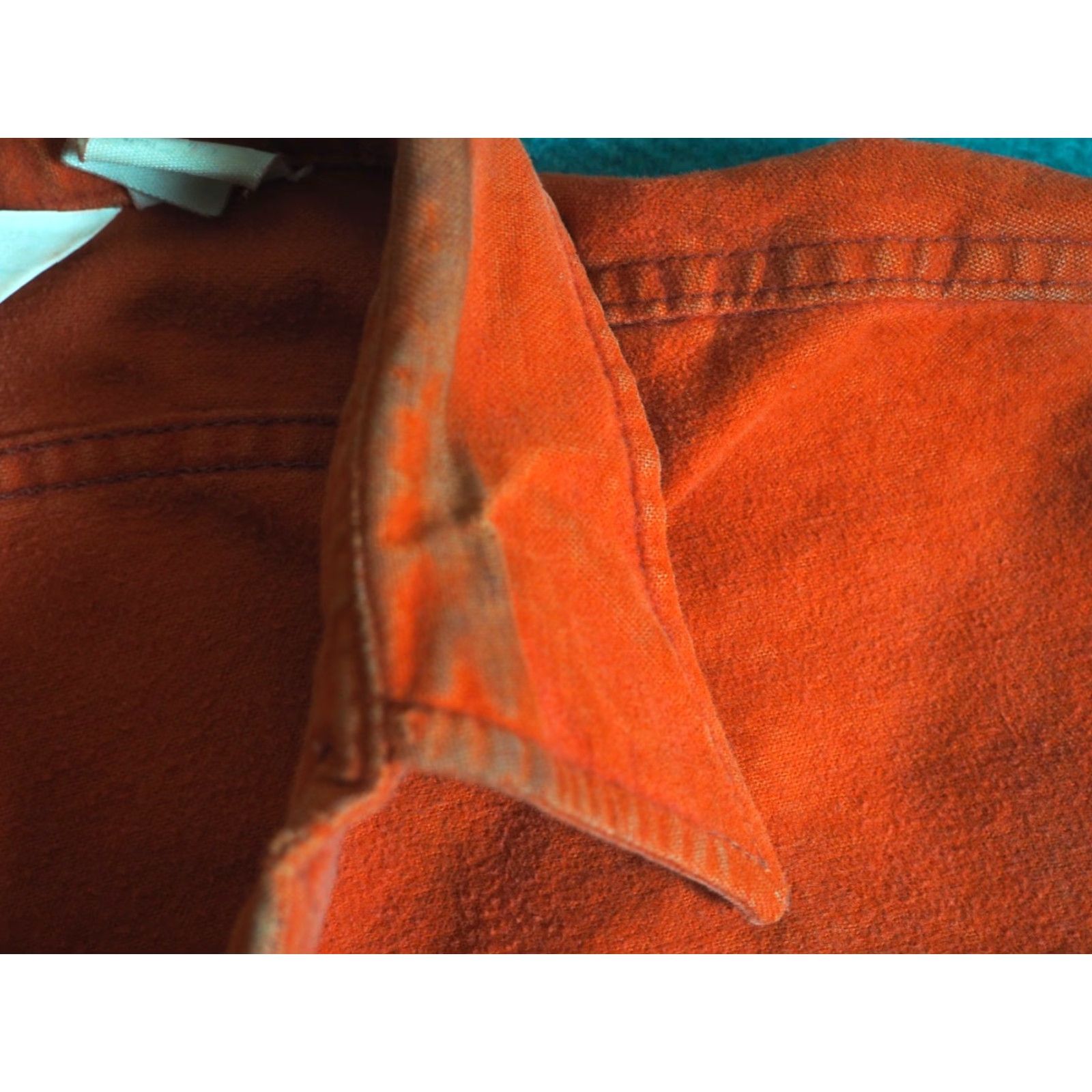 Vintage VTG Woolrich 70s Button-Up Shirt Grunge Chamois Outdoor Burnt Orange M Woolrich Men’s Regular Long Sleeve Cotton Cotton? Size US M / EU 48-50 / 2 - 7 Thumbnail
