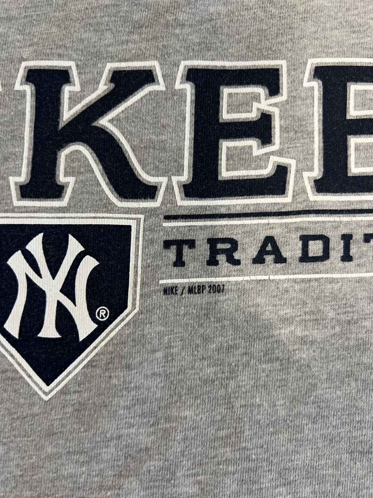 Nike × Vintage Vintage 2007 New York Yankees Nike Team Center Check Shirt Size US XL / EU 56 / 4 - 2 Thumbnail