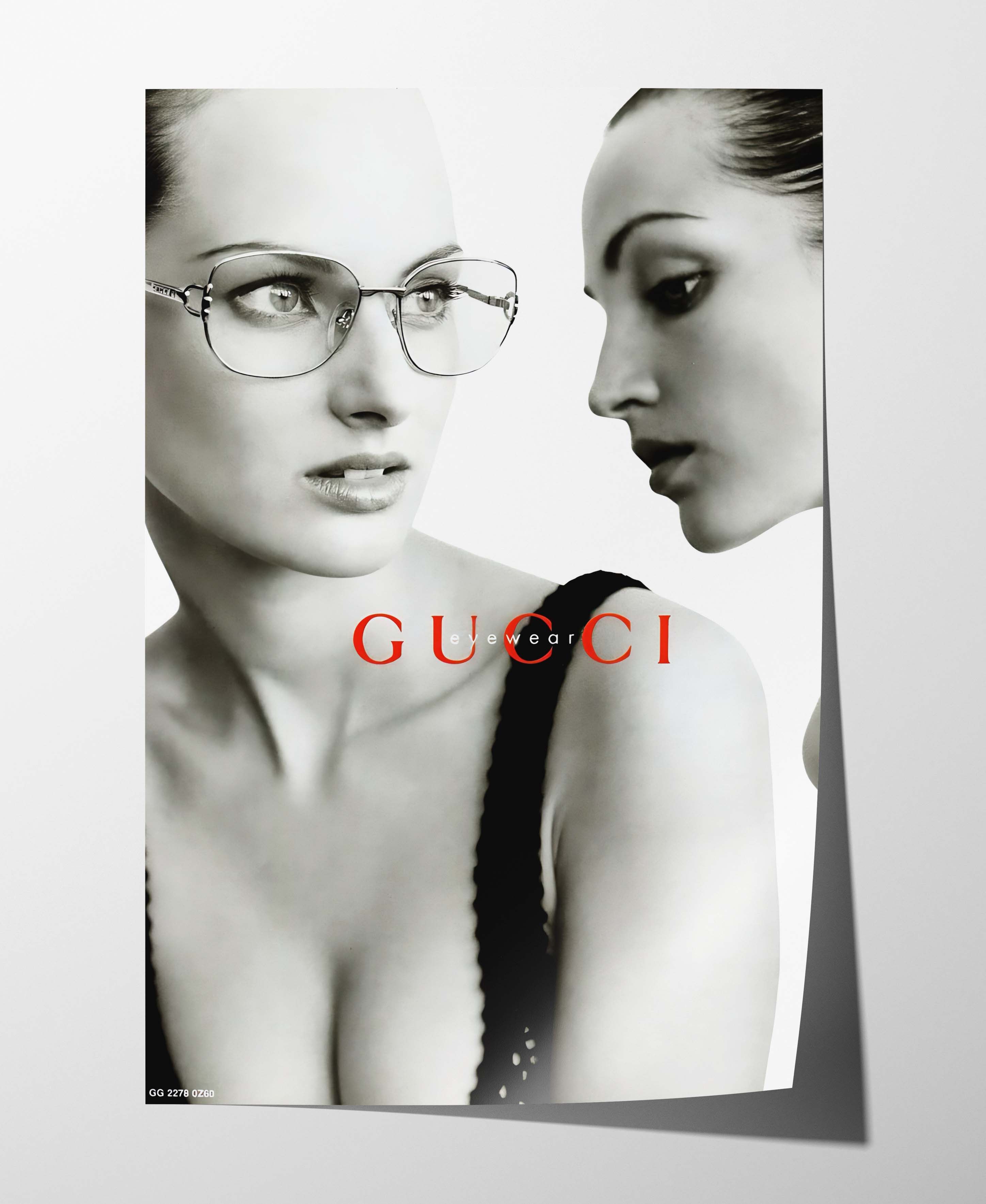Gucci 90s Gucci Tom Ford Sunglsasses Poster Gift Vintage Logo Size ONE SIZE - 1 Thumbnail
